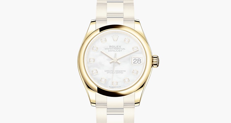 rolex datejust 31 oystersteel and yellow gold price