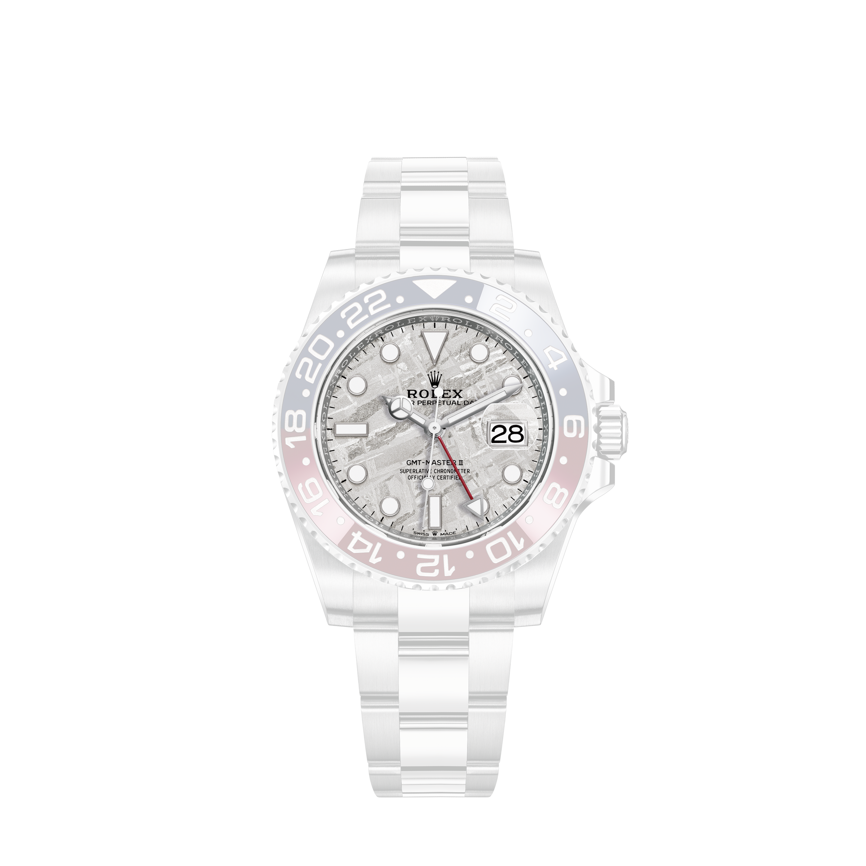 Rolex Mens Rolex Datejust 18k Gold Diamond & Steel Factory Diamond Dial Watch 16014