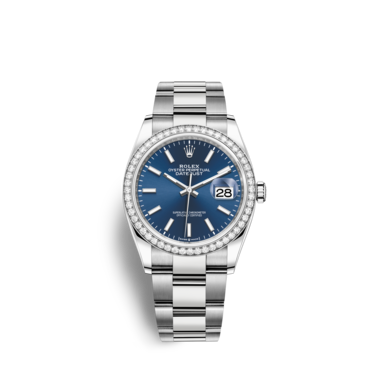 rolex datejust 36 oystersteel and white gold