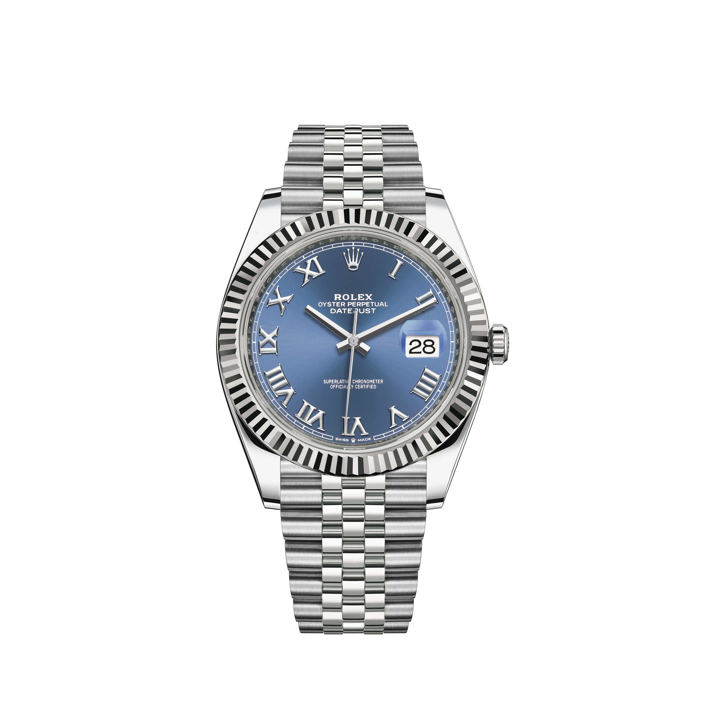 Rolex 126234 Datejust 36 White Roman Dial Jubilee Bracelet