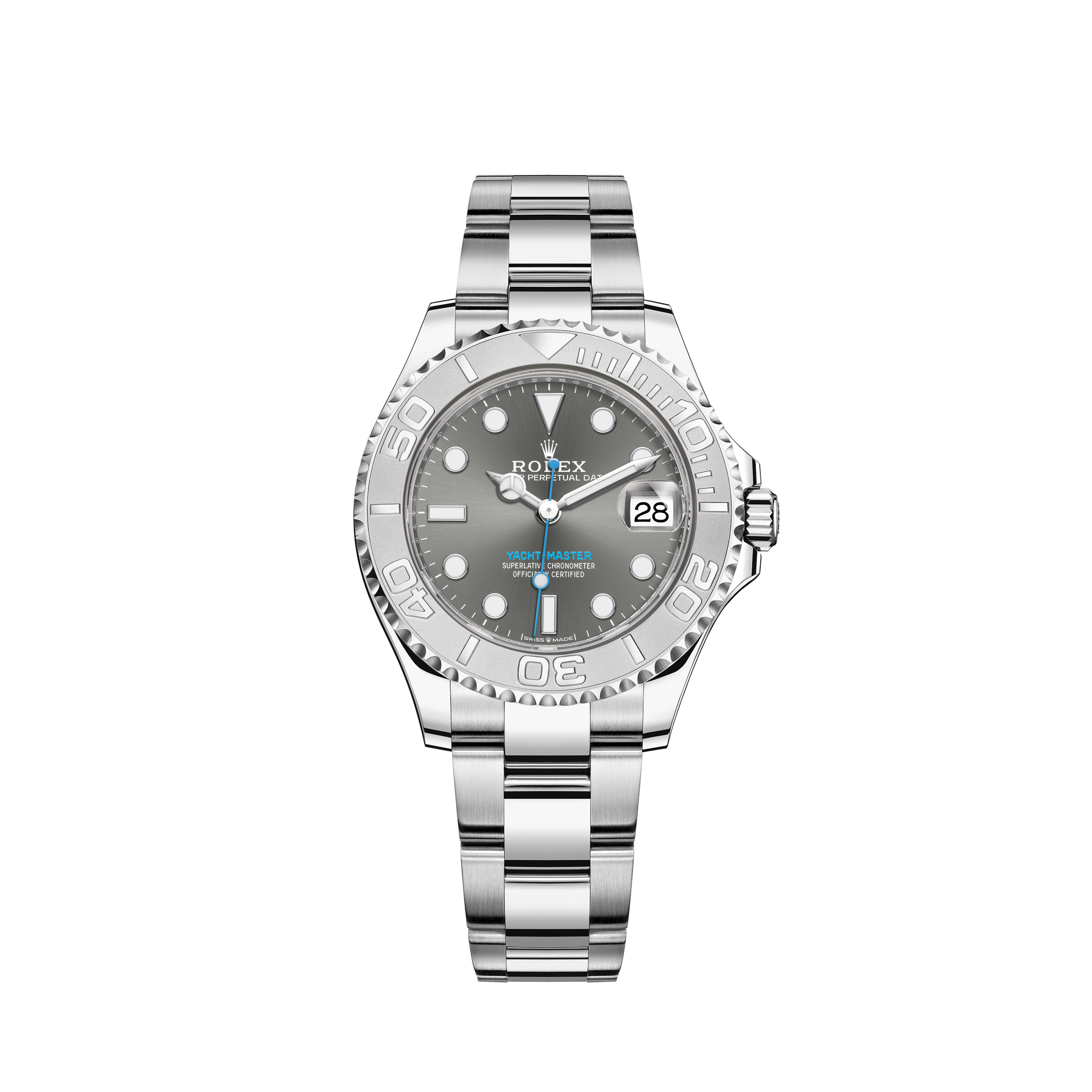 Rolex Datejust 36mm Stainless Steel Silver Stick Dial & Smooth Bezel 116200