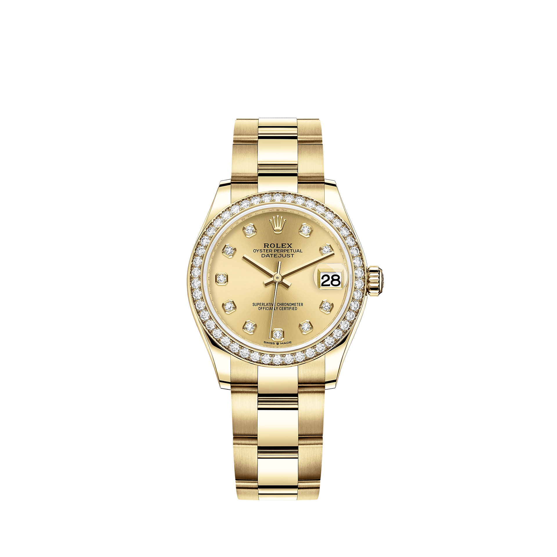 Rolex Datejust 31 Watch: 18 ct yellow gold - M278288RBR-0012