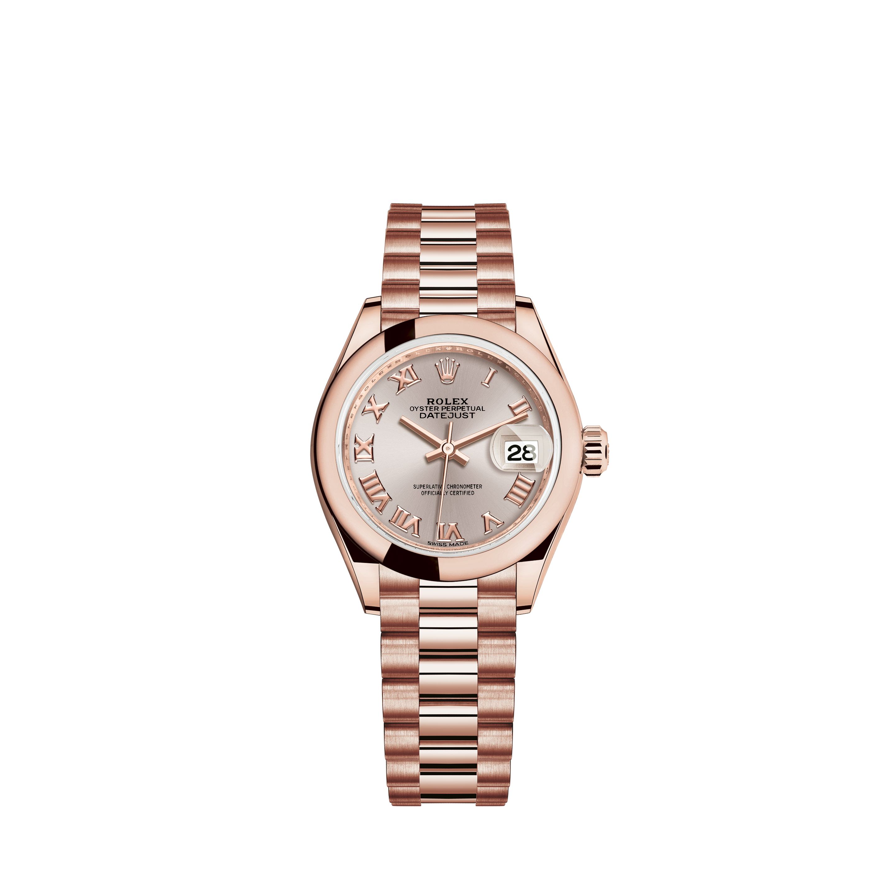 Rolex Ladies Rolex 26mm Datejust Pink MOP Mother Of Pearl Dial with Diamond AccentRolex Ladies Rolex 26mm Datejust Pink String Diamond Dial with Vintage Style Marke