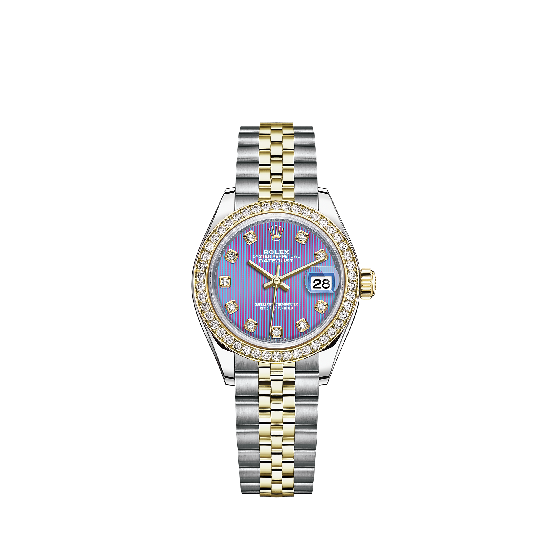 rolex datejust yellow face