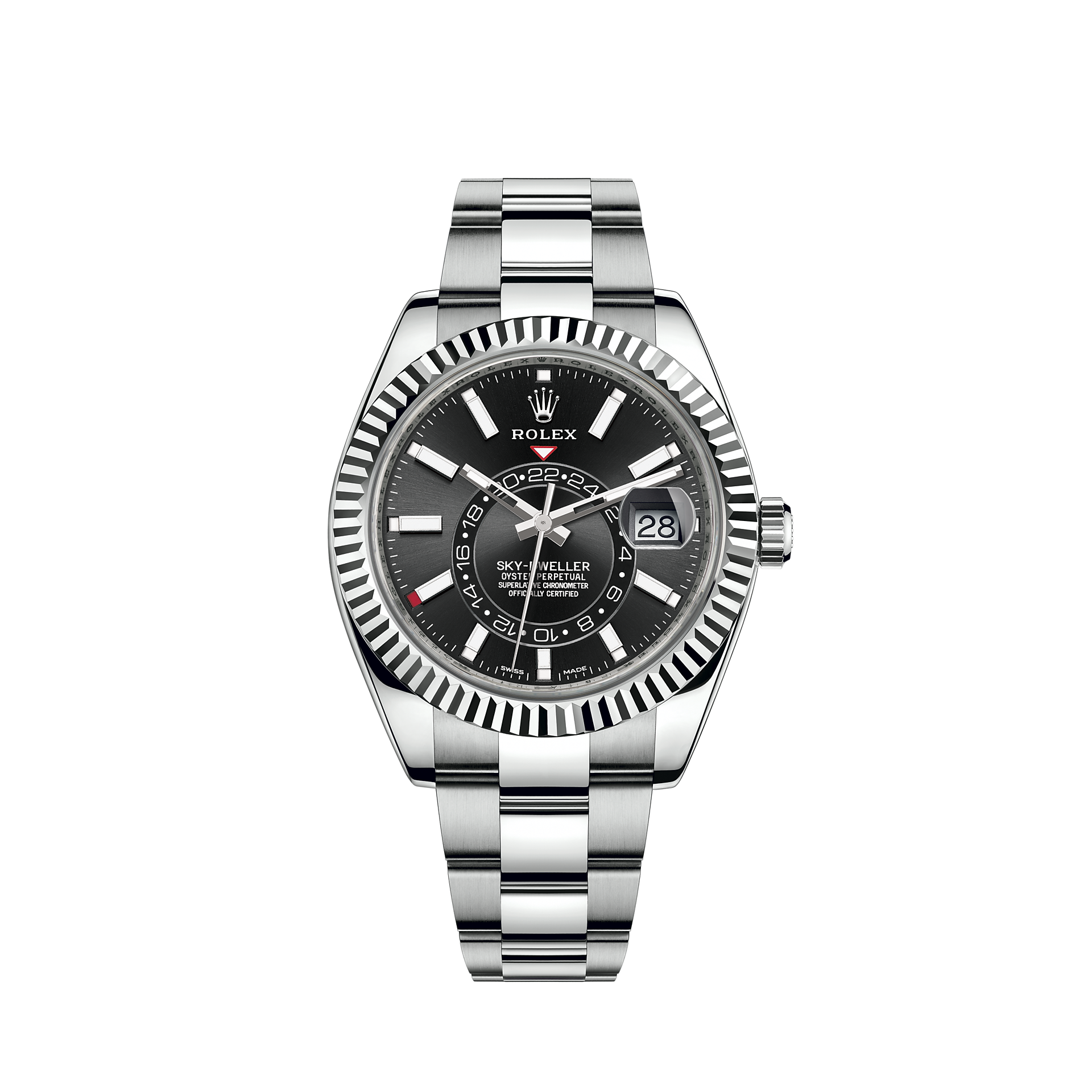 sky dweller gold white face