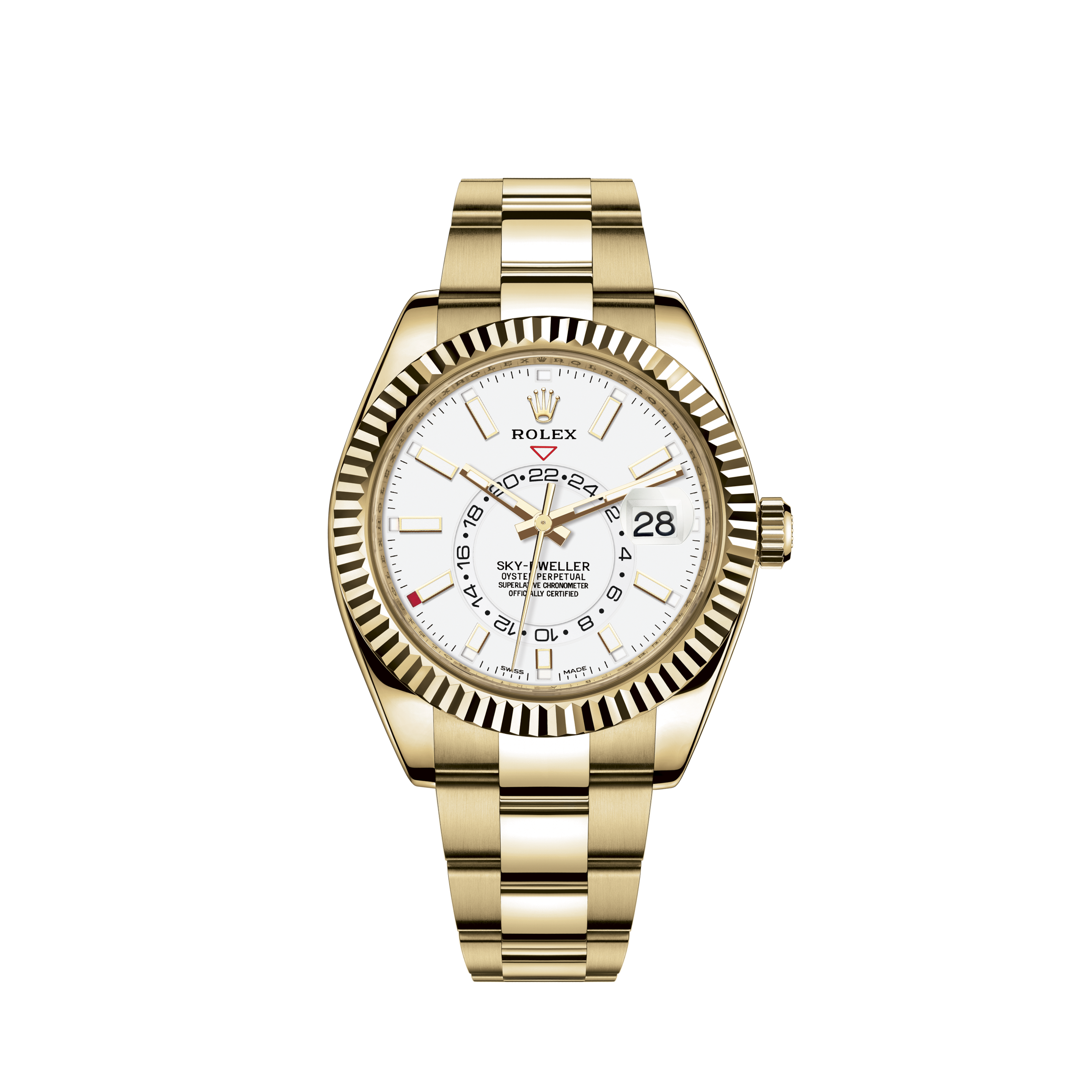 Rolex White Gold Sky-Dweller Annual Calendar Black Dial 326139