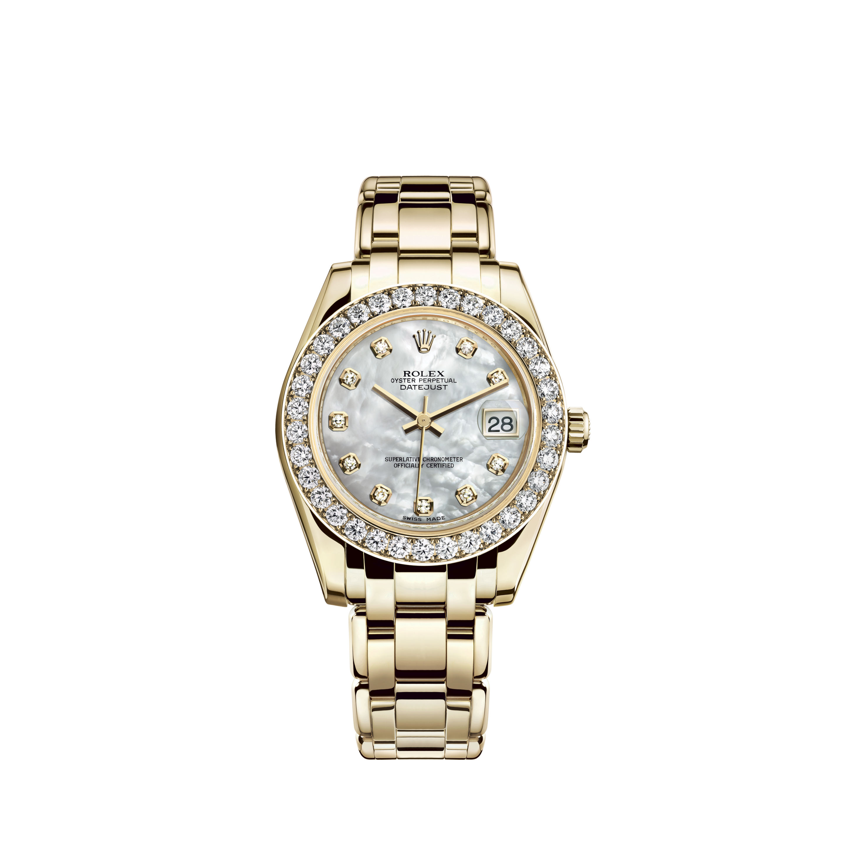 Rolex President Day-Date White Gold Bronze Diamond Dial Mens Watch 118239