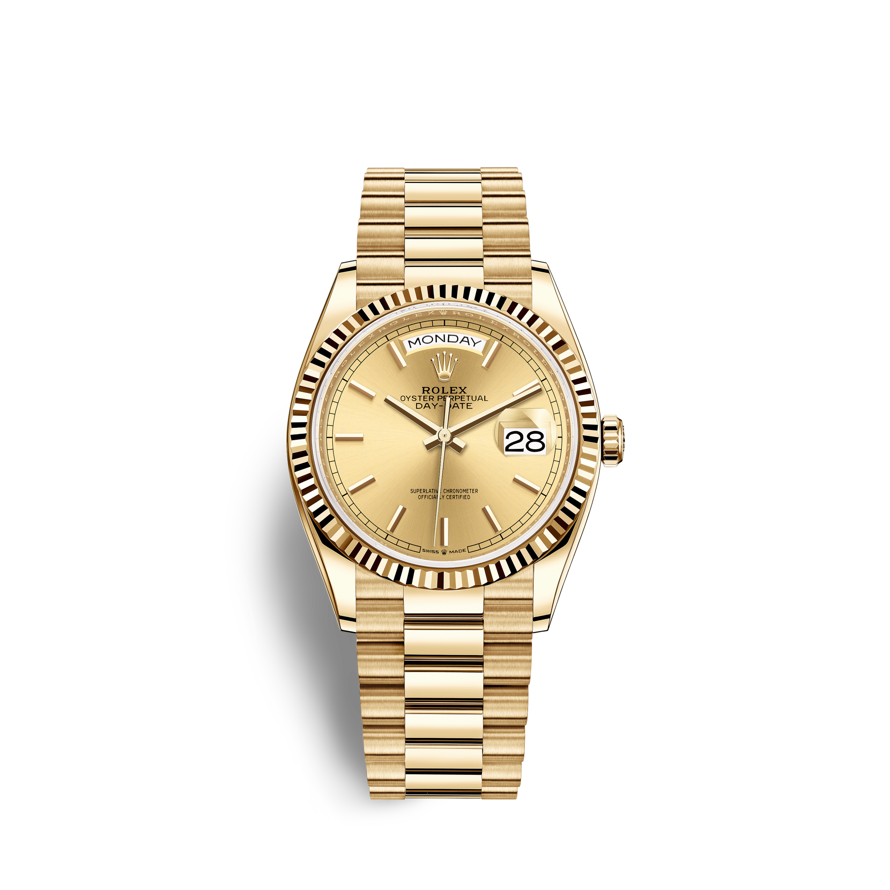 rolex gold chain watch