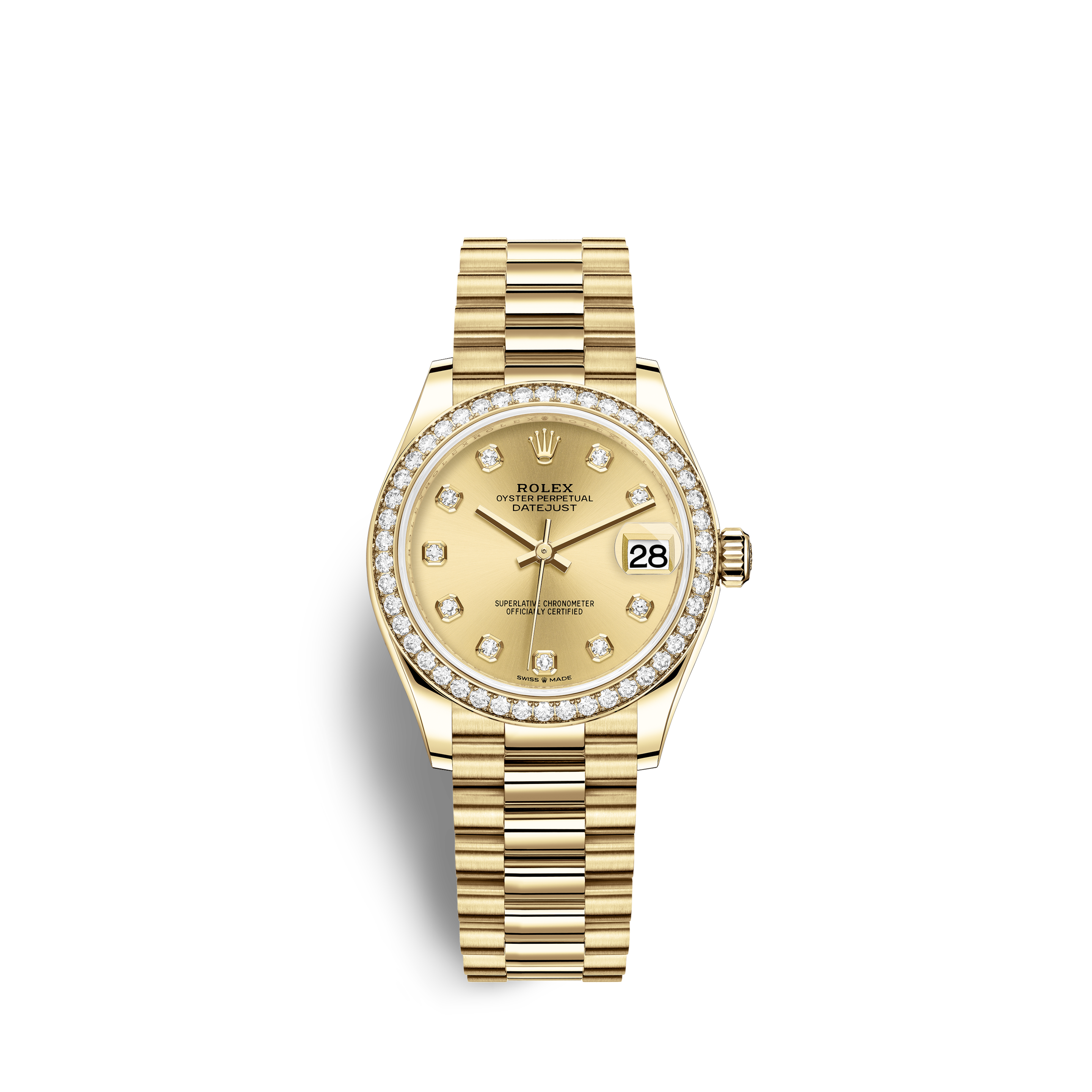 rolex pure gold watch