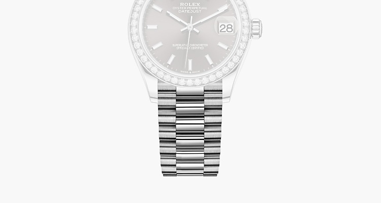  Rolex  Datejust 31 Jam tangan 18 Karat emas  putih 