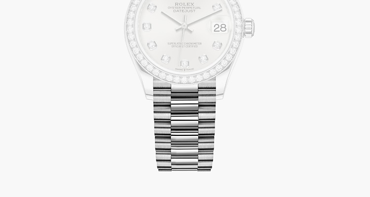  Rolex  Datejust 31 Jam tangan 18 Karat emas  putih  