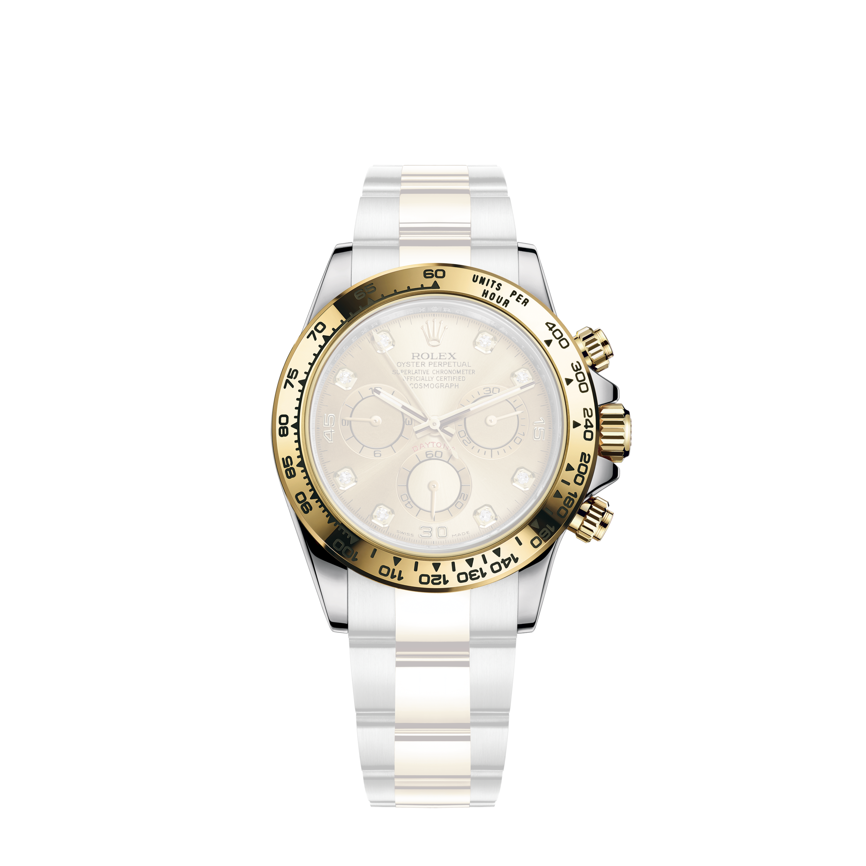 Rolex Datejust 36mm - Steel and Gold Yellow Gold - Diamond Bezel - Oyster 126283RBR SDR69O