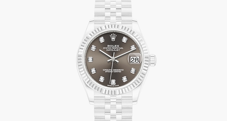  Rolex  Datejust 31 Jam tangan Rolesor putih  kombinasi 