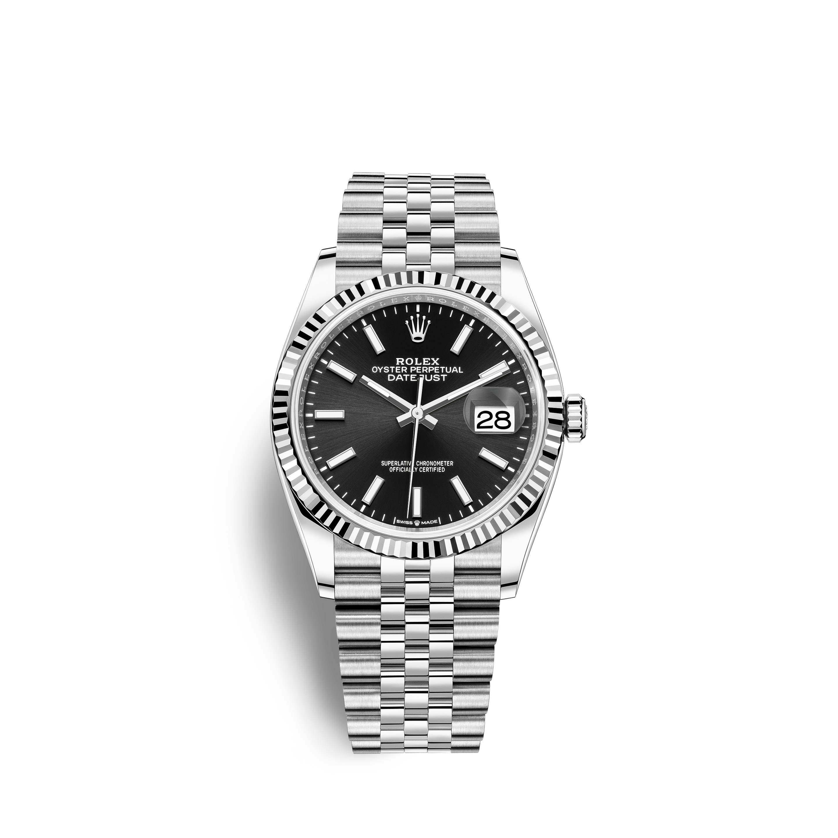 Rolex Datejust 41 Watch: White Rolesor 
