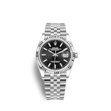 Rolex Datejust 36 Watch White Rolesor Combination Of Oystersteel And 18 Ct White Gold M126234 0015 - rolex watch roblox