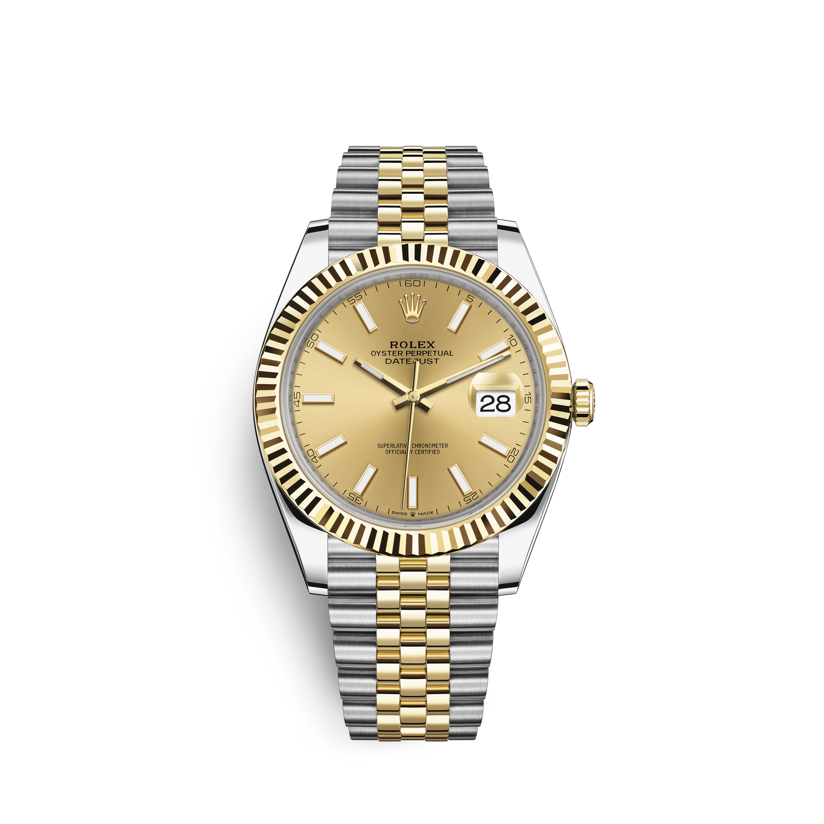silver and gold rolex datejust