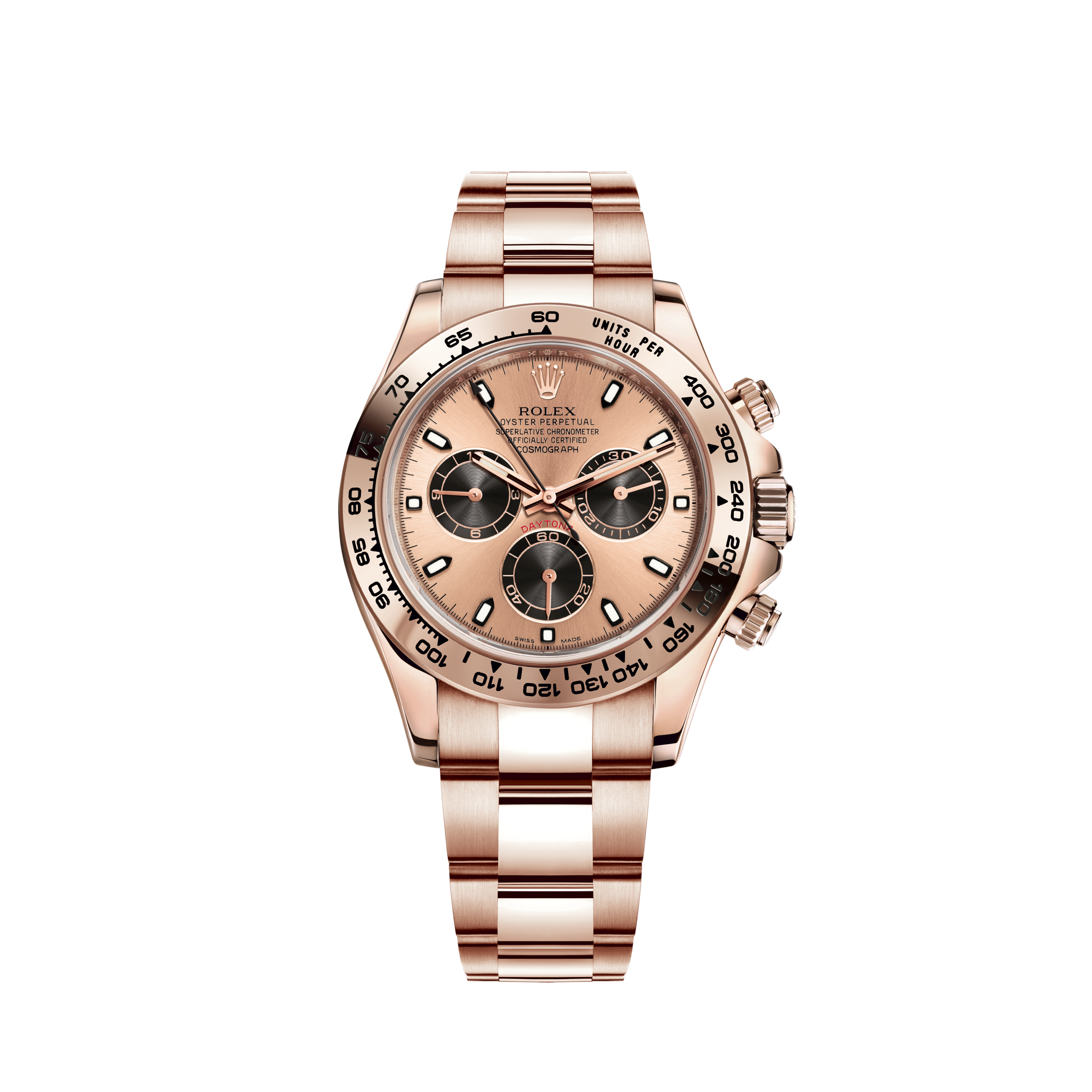 Rolex President Datejust 26mm 1.35ct Diamond Bezel/Baby Pink Dial Gold WatchRolex Oyster Perpetual Datejust Rhodium Dial Automatic Men's Watch - 126300