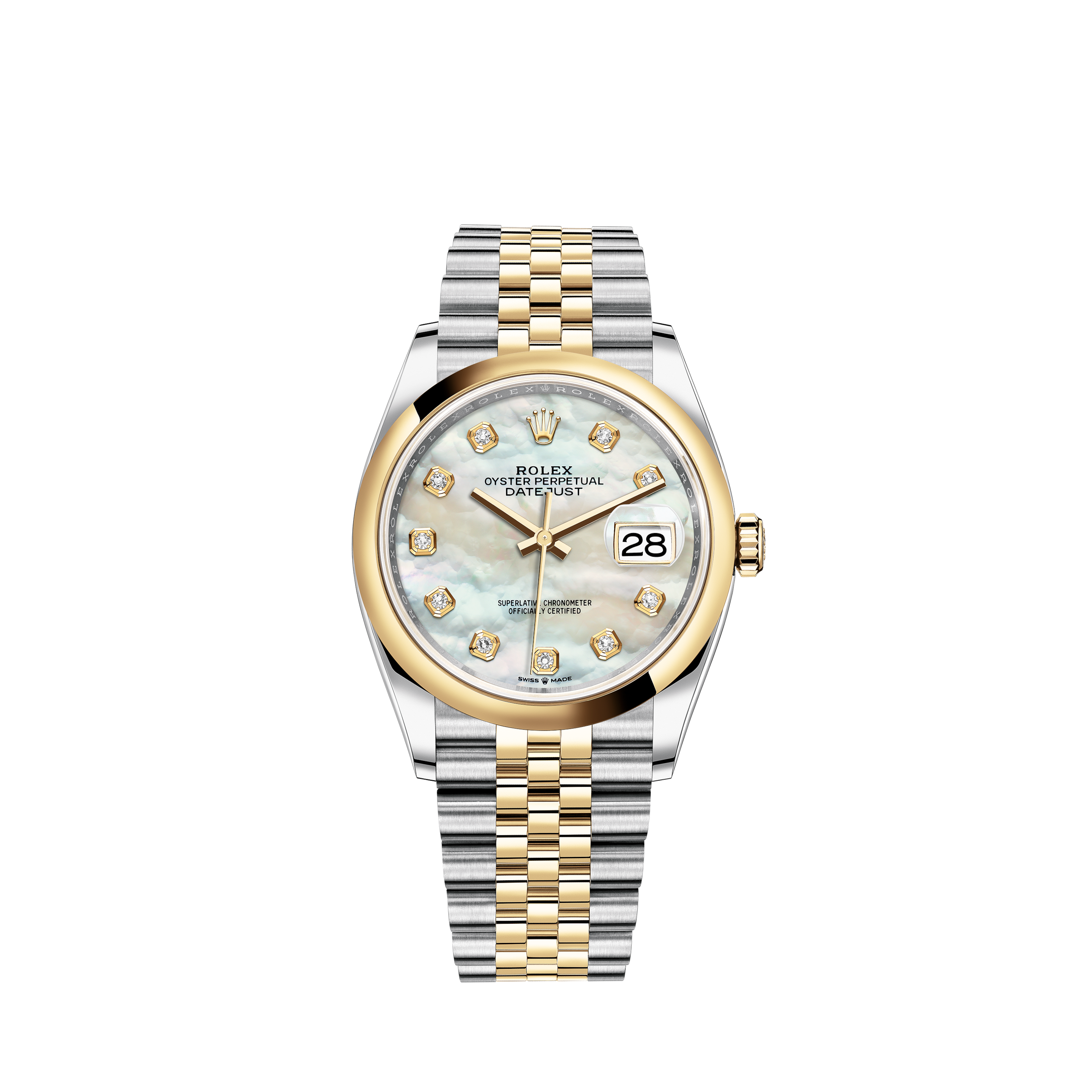 Rolex Datejust 36 Watch: Yellow Rolesor 