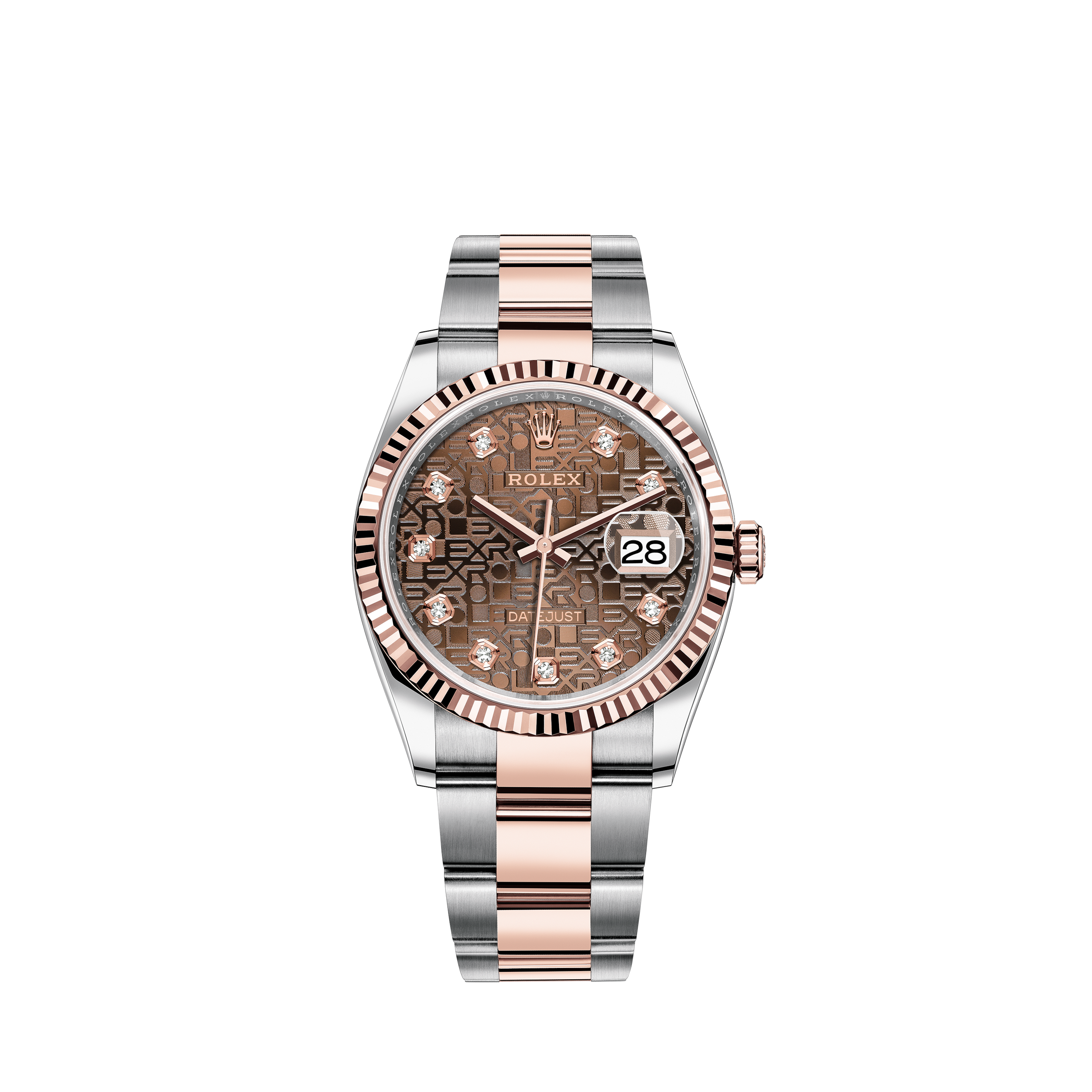 rose gold and steel rolex
