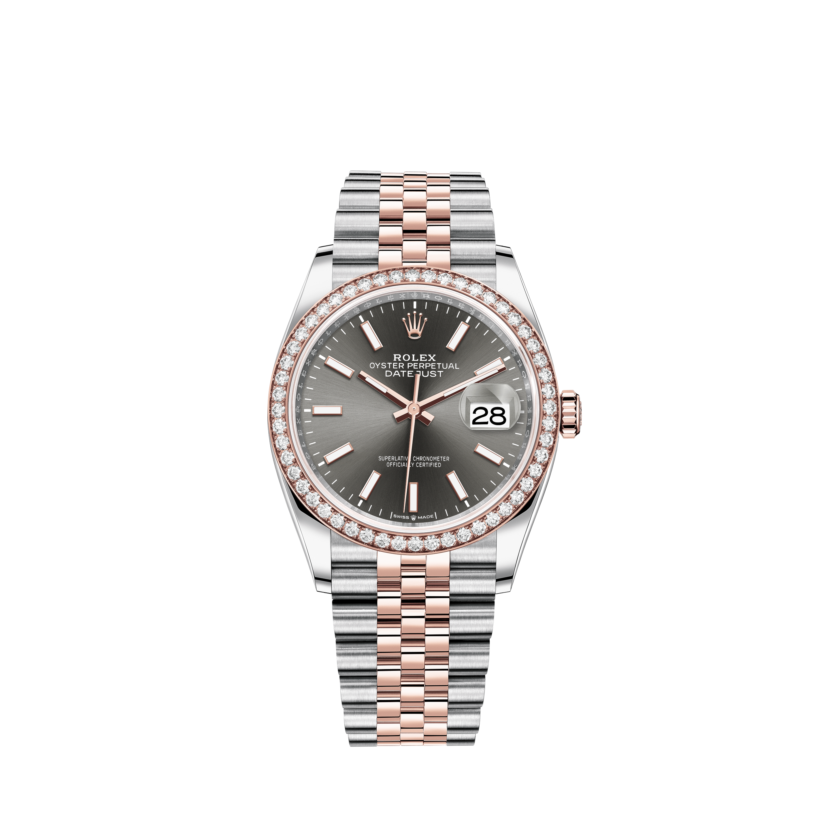 Rolex Datejust 36 Watch: Everose 