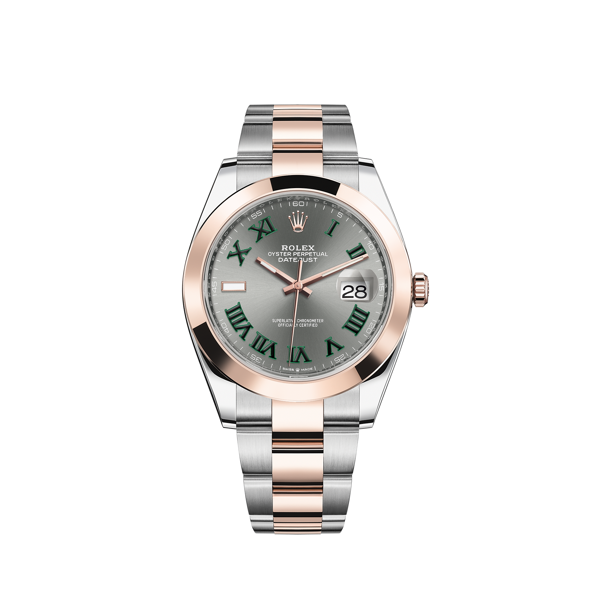 Rolex Datejust 41 Watch: Everose Rolesor - combination of Oystersteel and 18 ct Everose gold