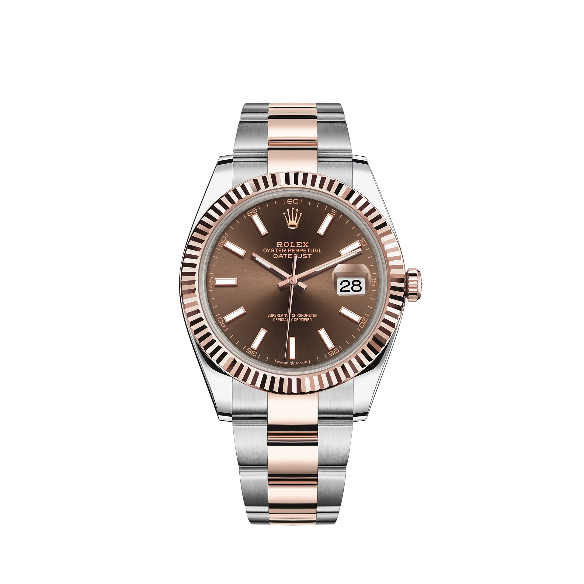 Rolex Datejust 41 Watch Everose Rolesor Combination Of Oystersteel And 18 Ct Everose Gold M 0001