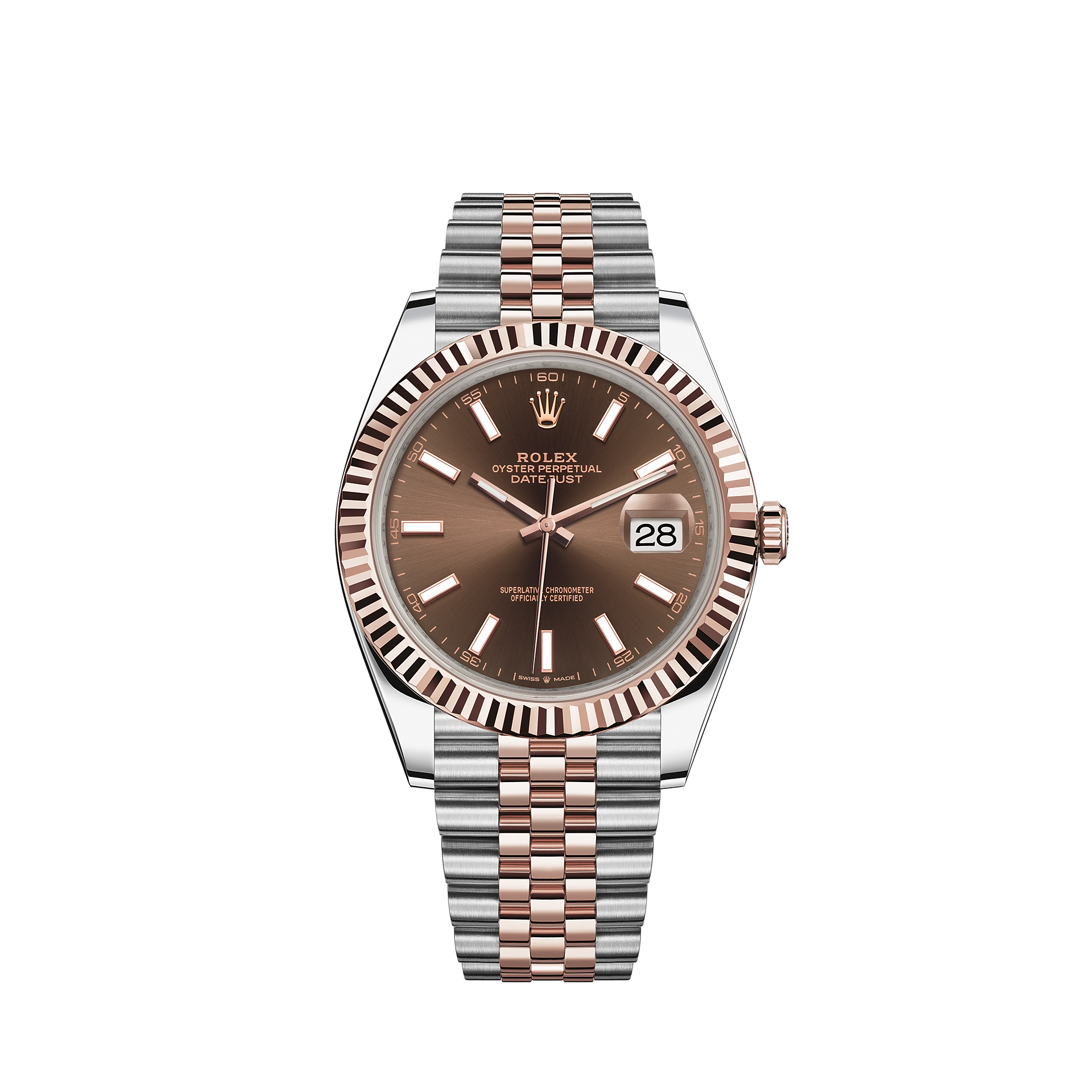 rolex datejust 31 oystersteel and everose gold price