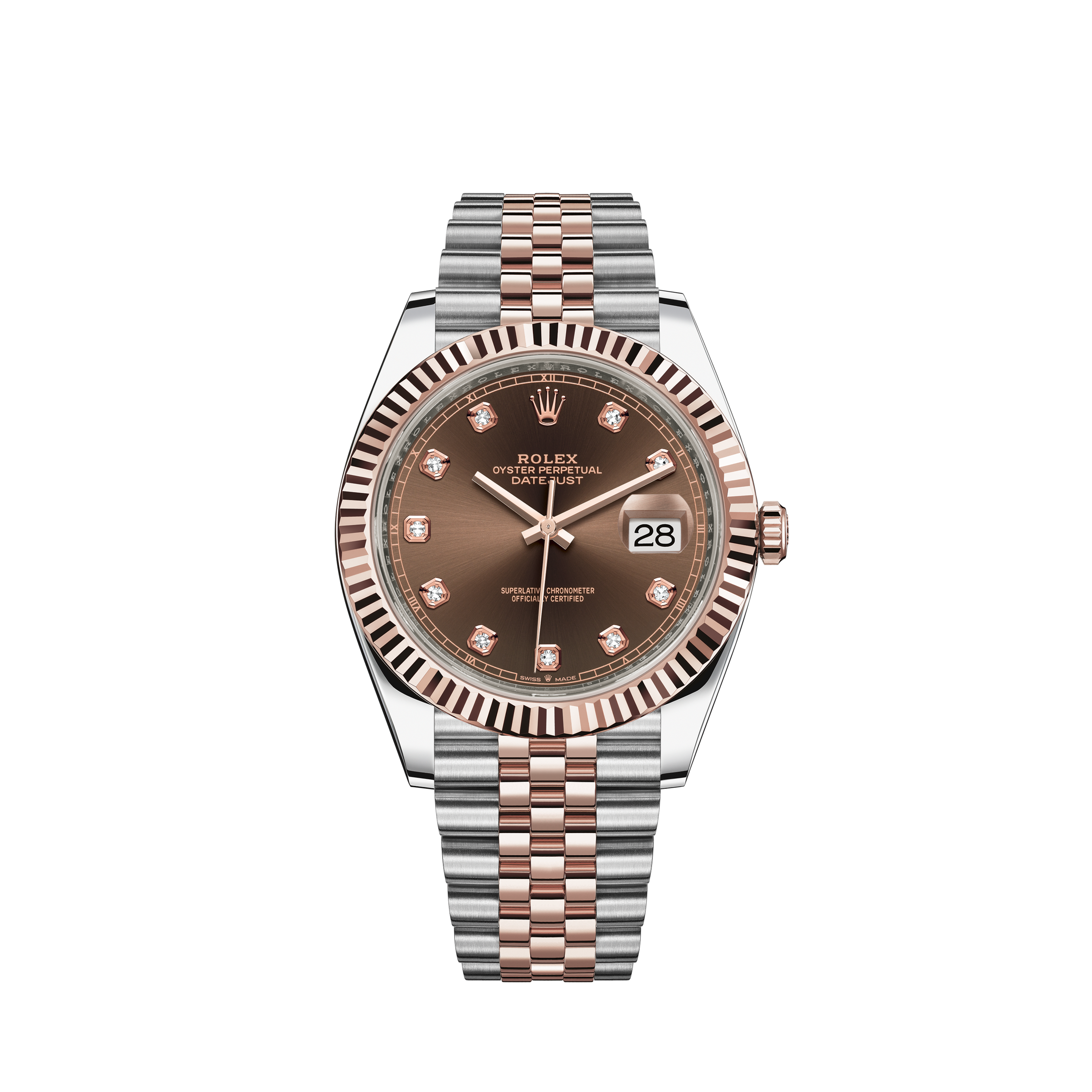 Rolex Sky-Dweller Two Tone Champagne Dial 2020Rolex Datejust 36mm Pink Mother Of Pearl Dial Diamond Numbers & Shoulders Jubilee Wrist Watch