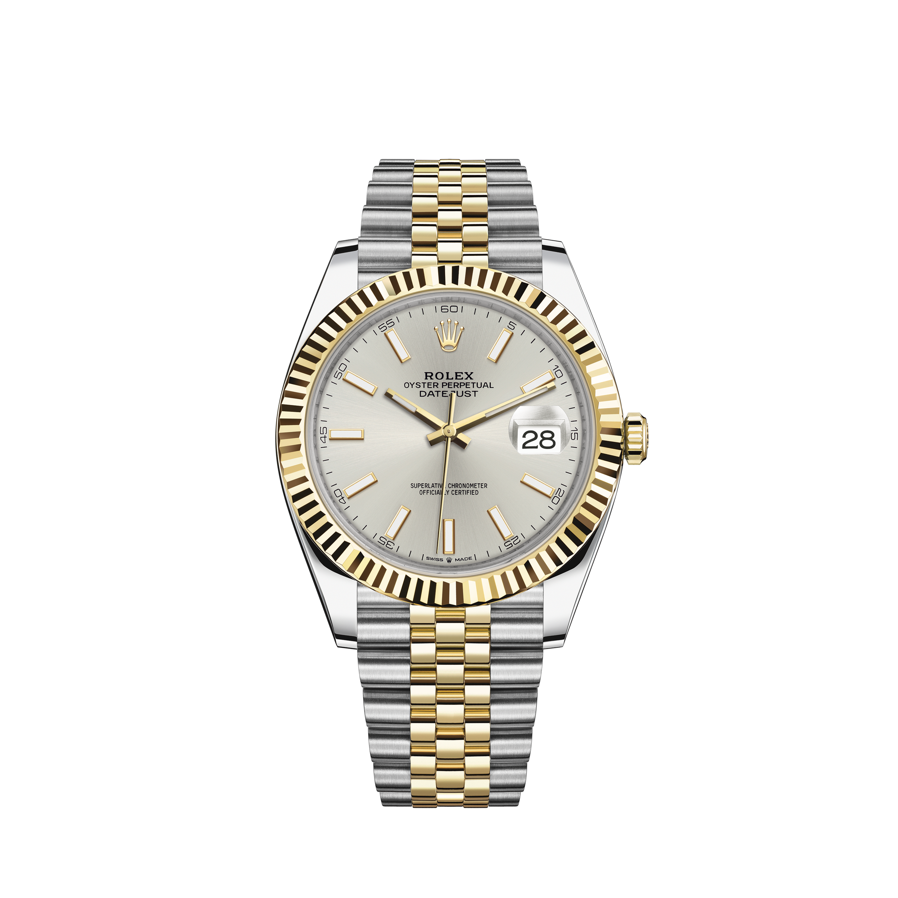 rolex gold and silver datejust