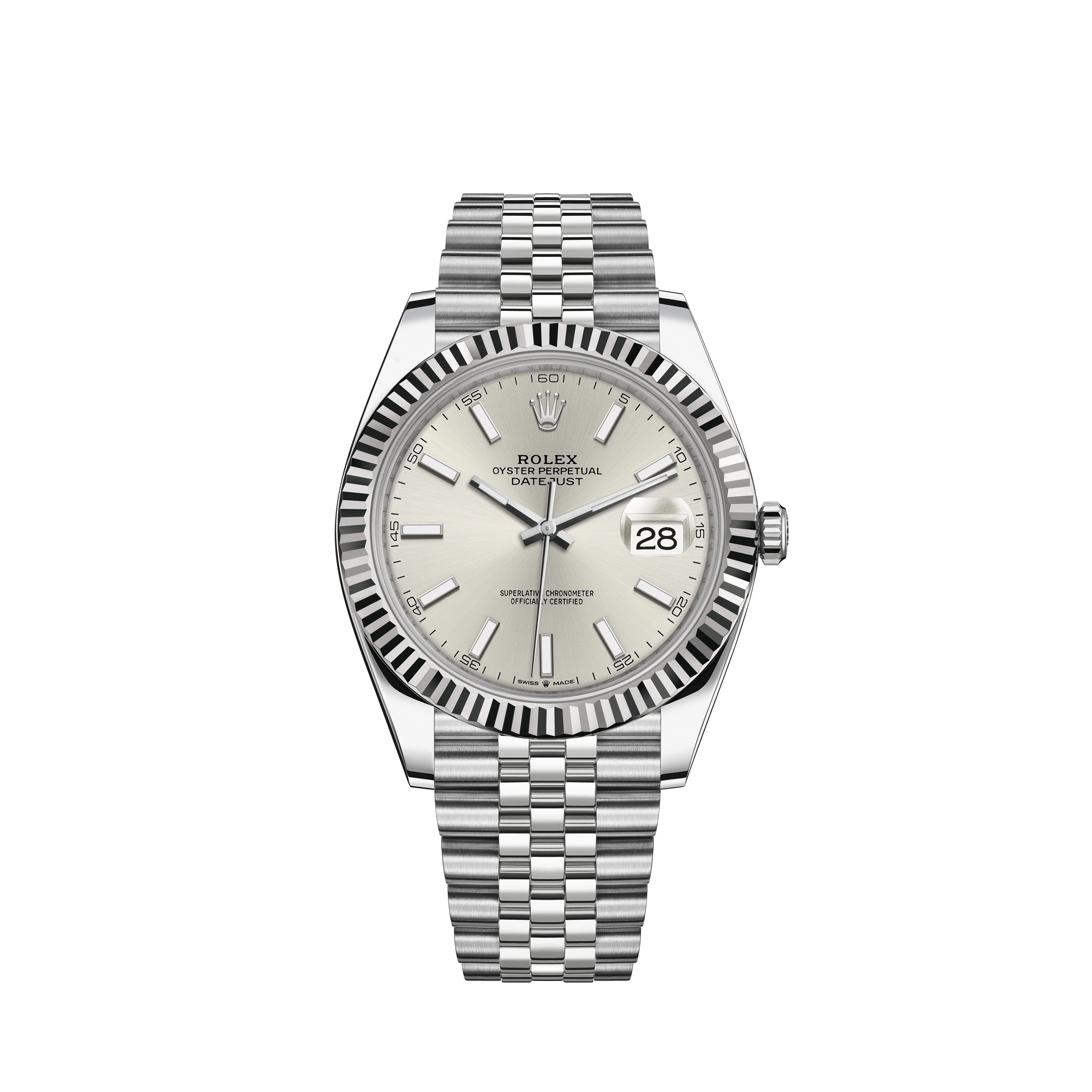 silver datejust 41