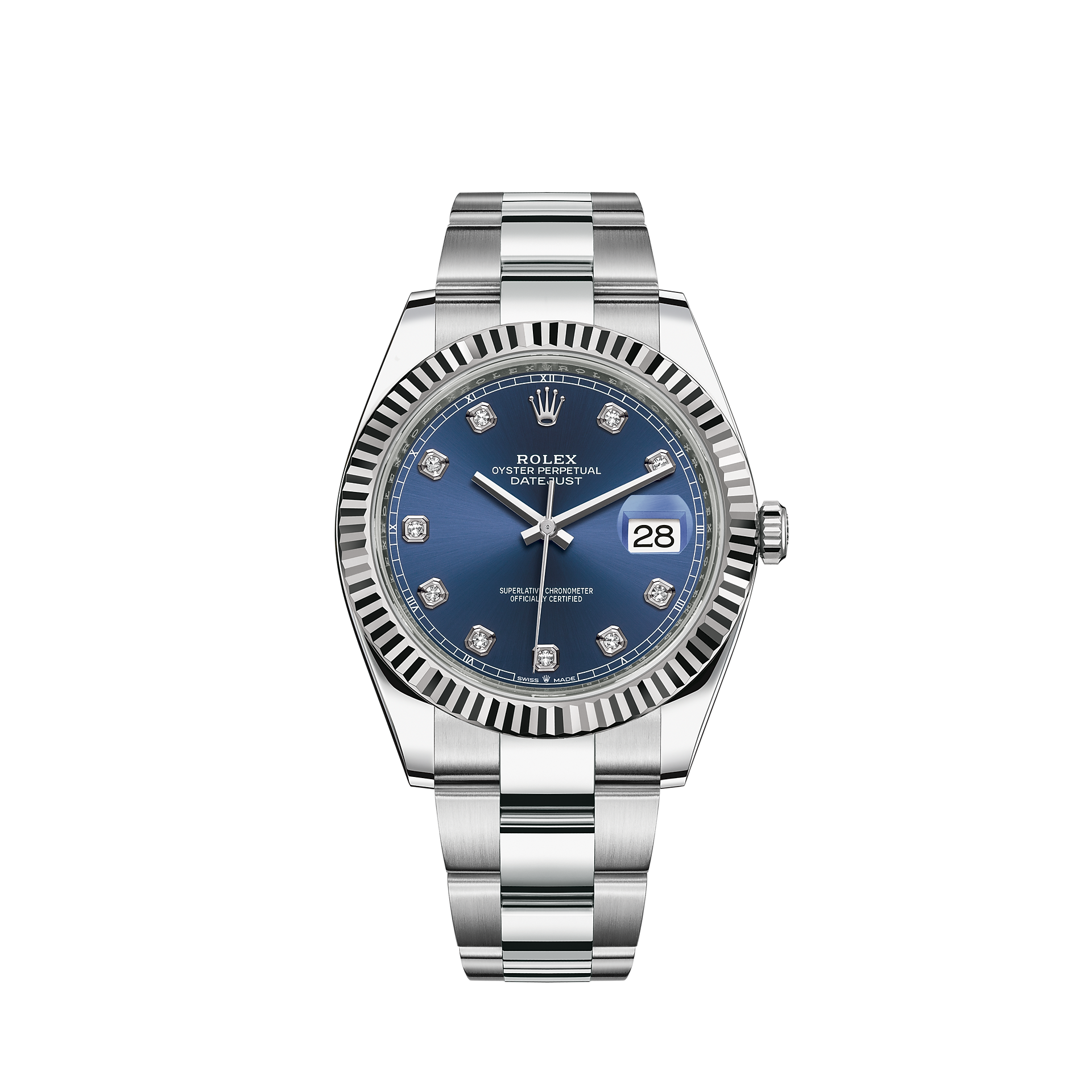Rolex Datejust 41 Watch White Rolesor Combination Of Oystersteel And 18 Ct White Gold M 0015