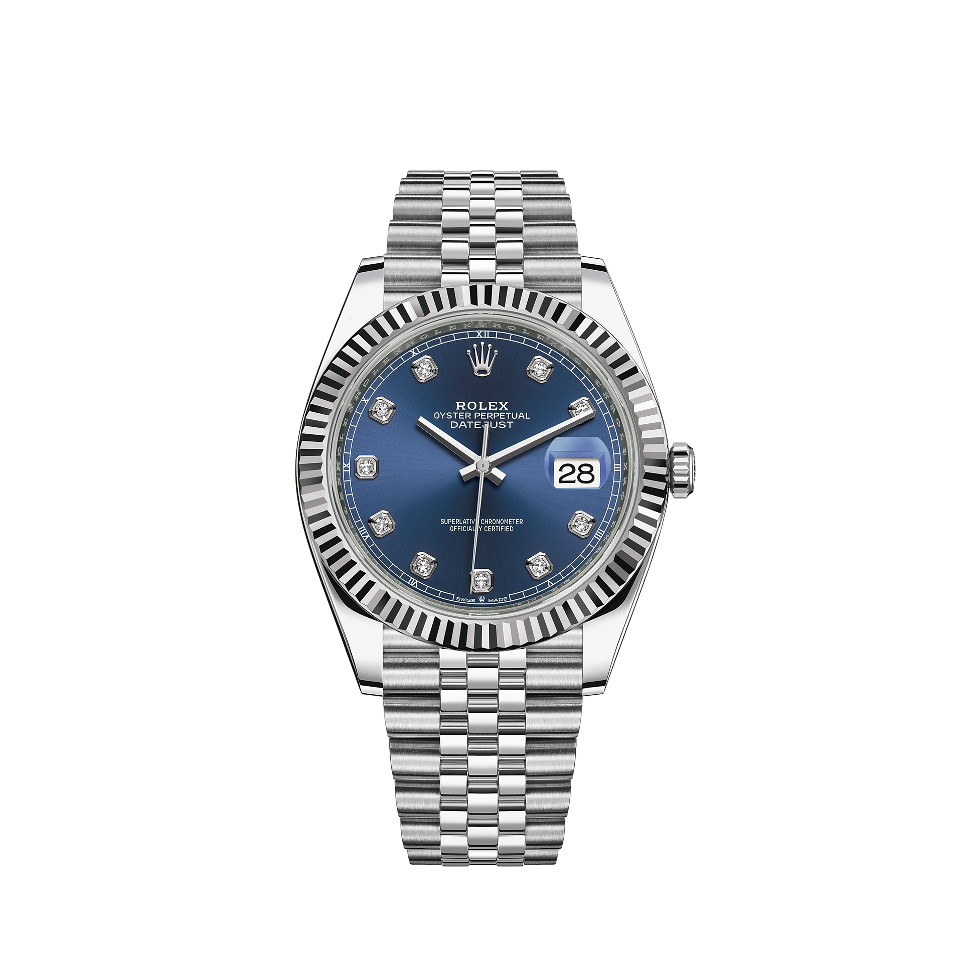 Rolex Datejust 41 Watch White Rolesor Combination Of Oystersteel And 18 Ct White Gold M 0016