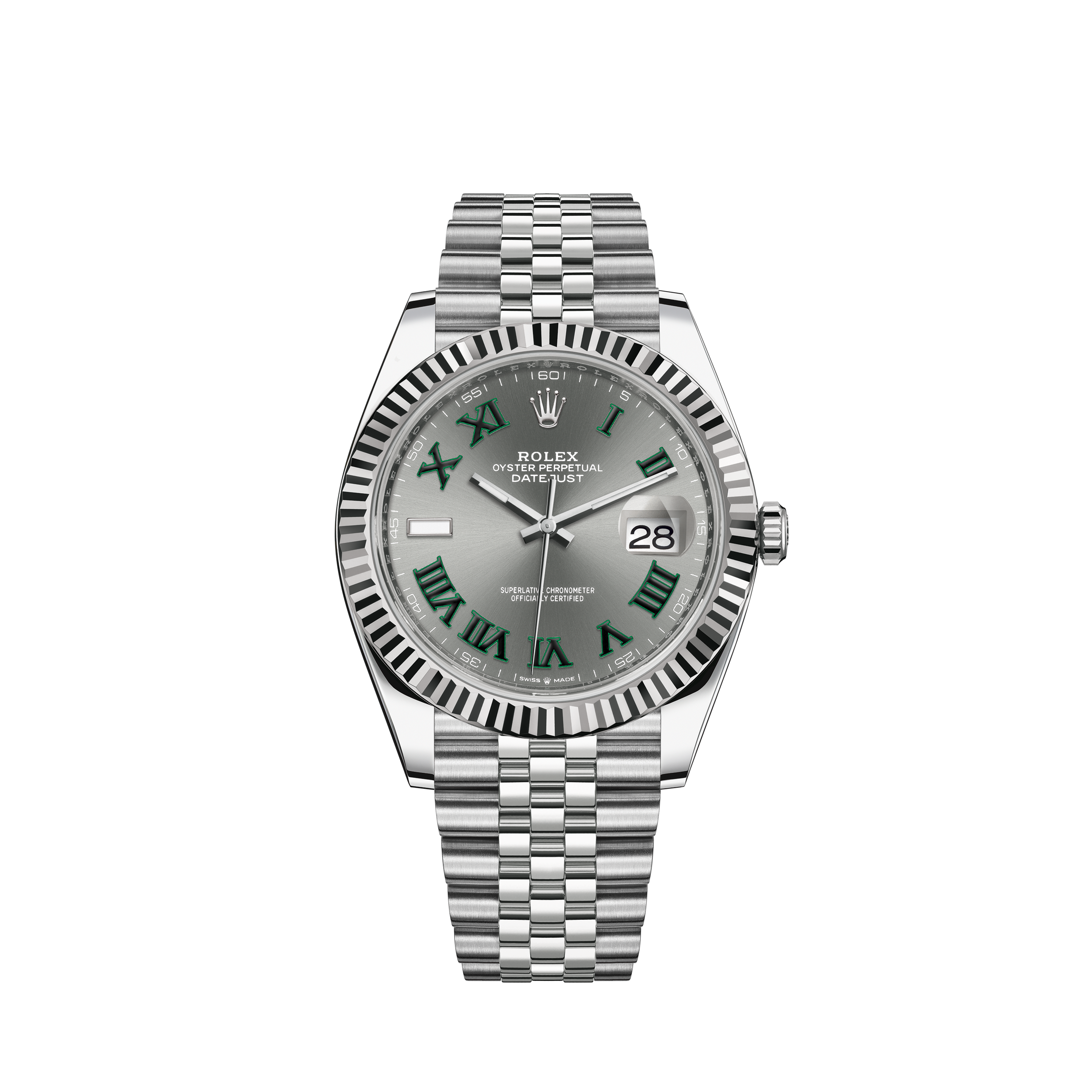 oyster perpetual datejust 126334 rolesor gris 41mm