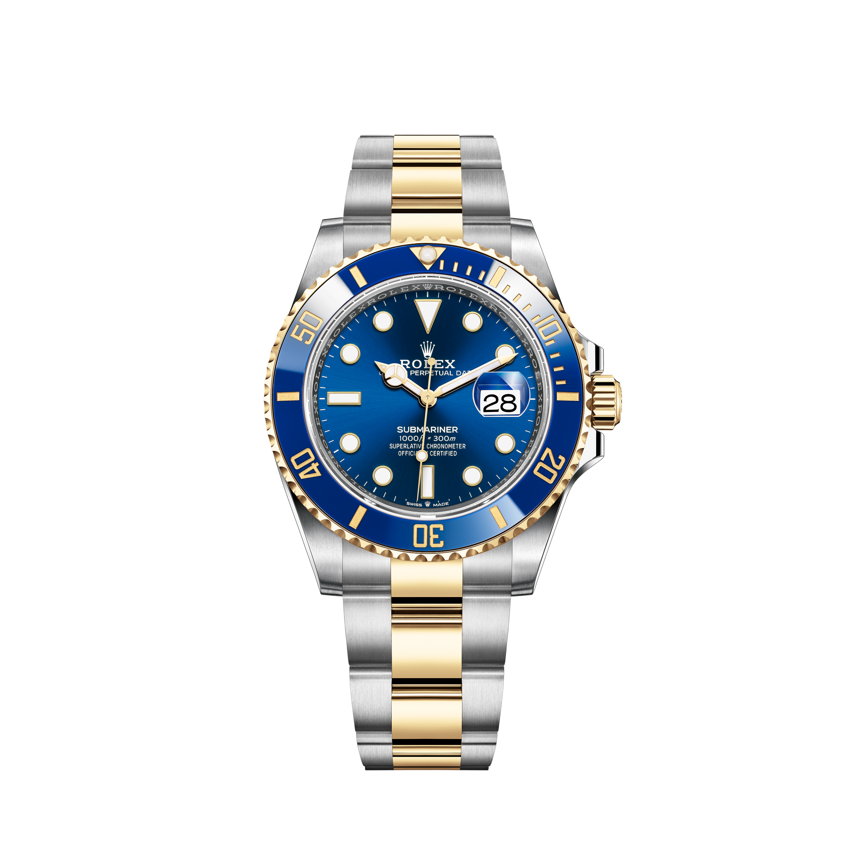 rolex blue and gold