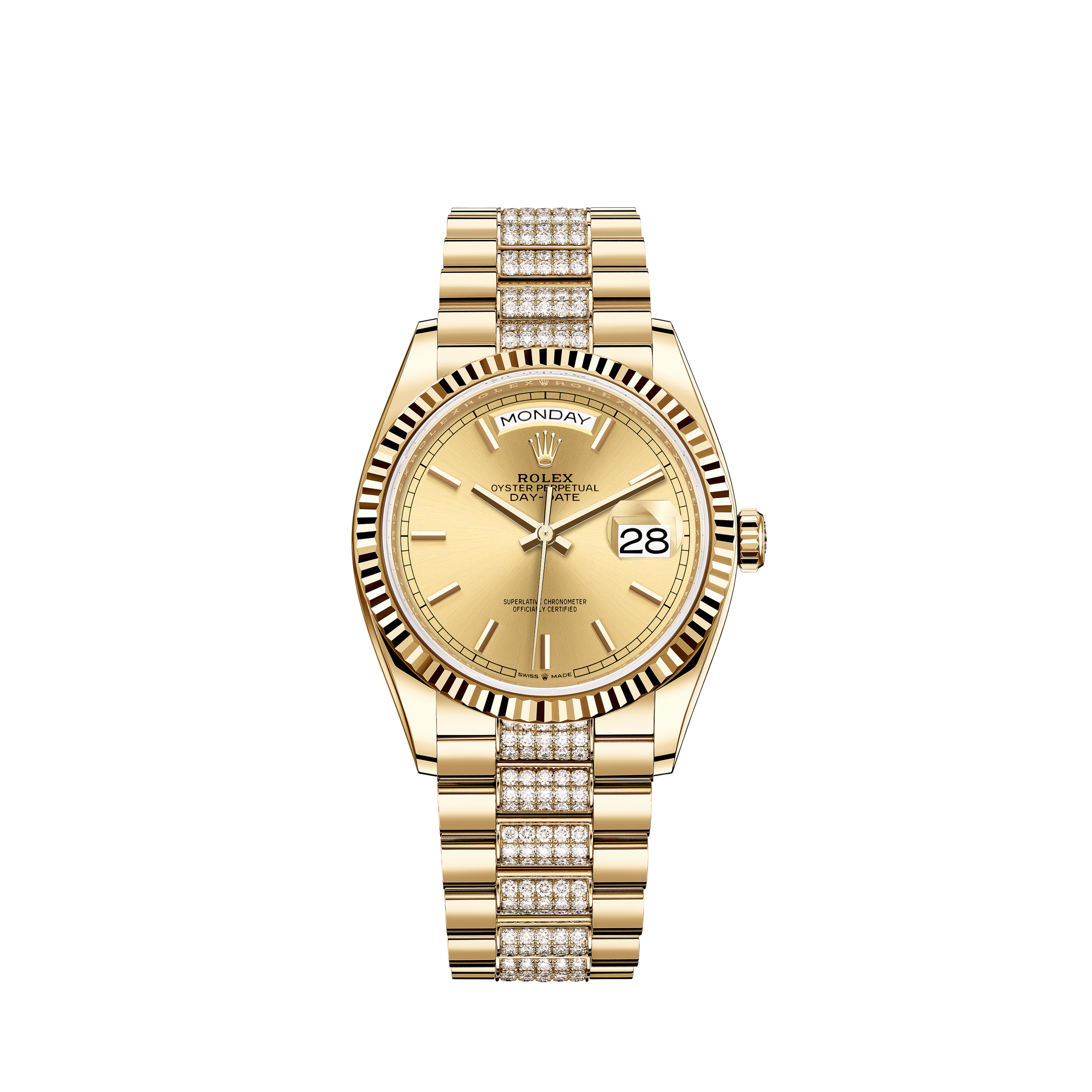 Rolex Women's New Style Steel Datejust Oyster Band with Green Diamond DialRolex Women's New Style Steel Datejust Oyster Band with Mother of Pearl Diamond Dial