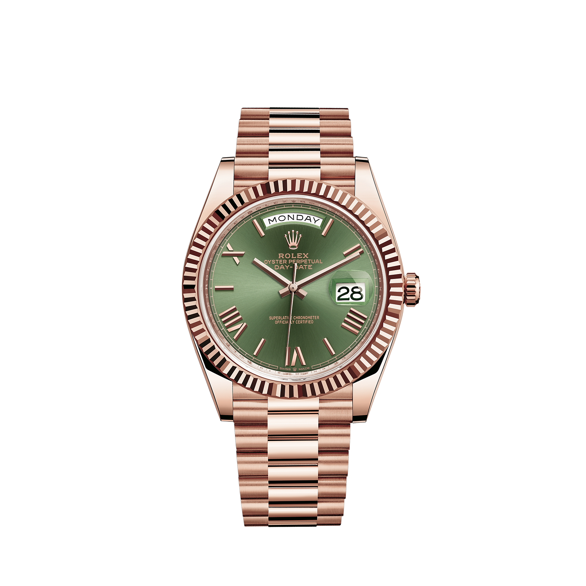 Rolex Day-Date 40 Watch: 18 ct Everose gold - M228235-0025