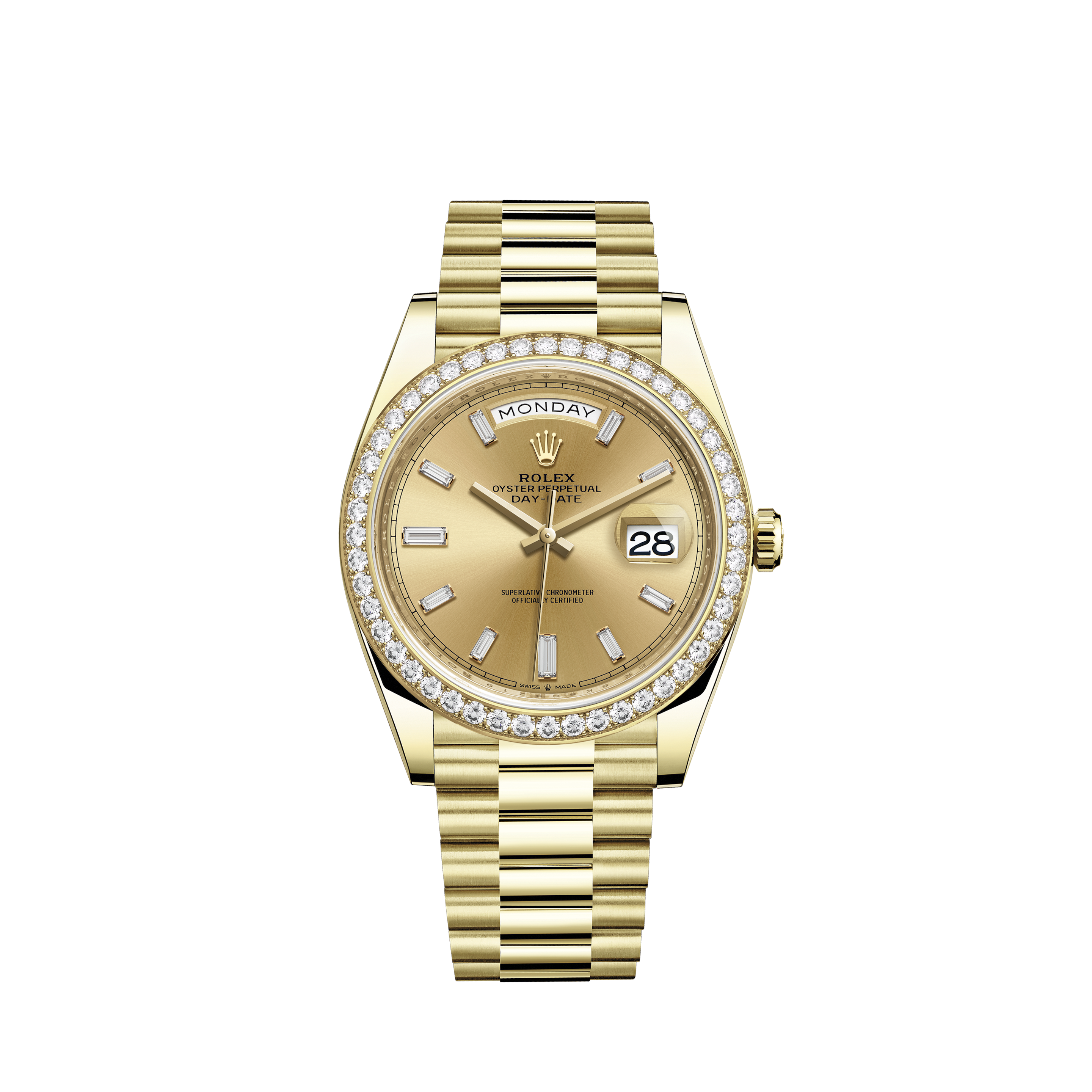 Rolex Day-Date 40 Watch: 18 ct yellow 