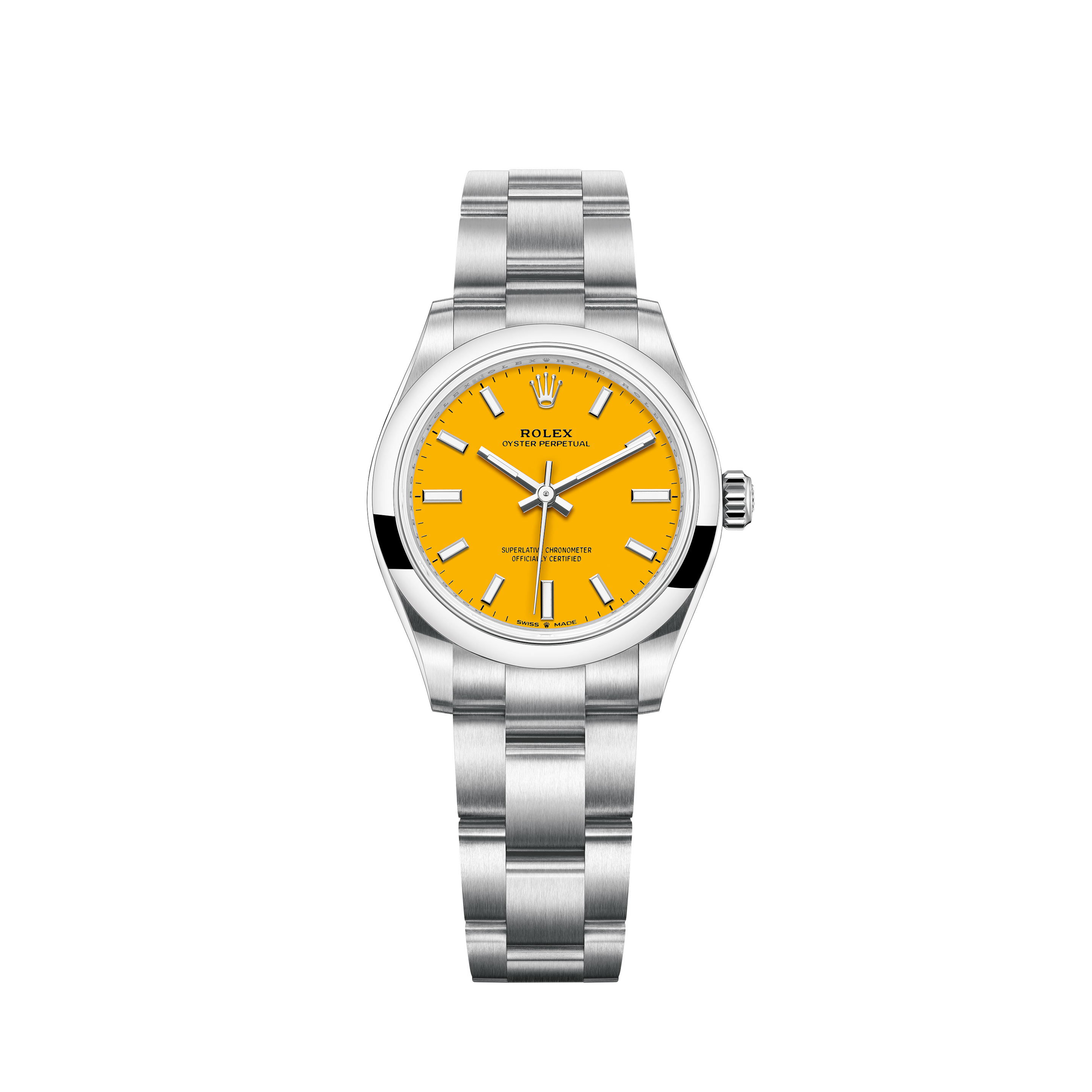 rolex with yellow face
