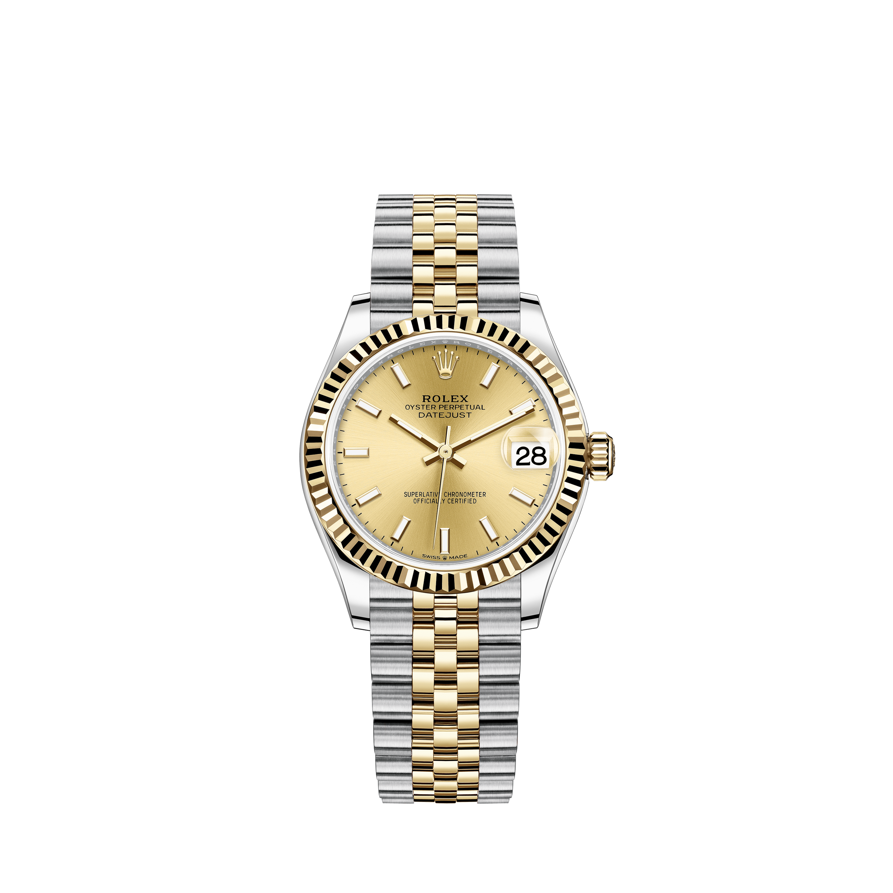 Rolex Datejust 31 Watch: Yellow Rolesor 
