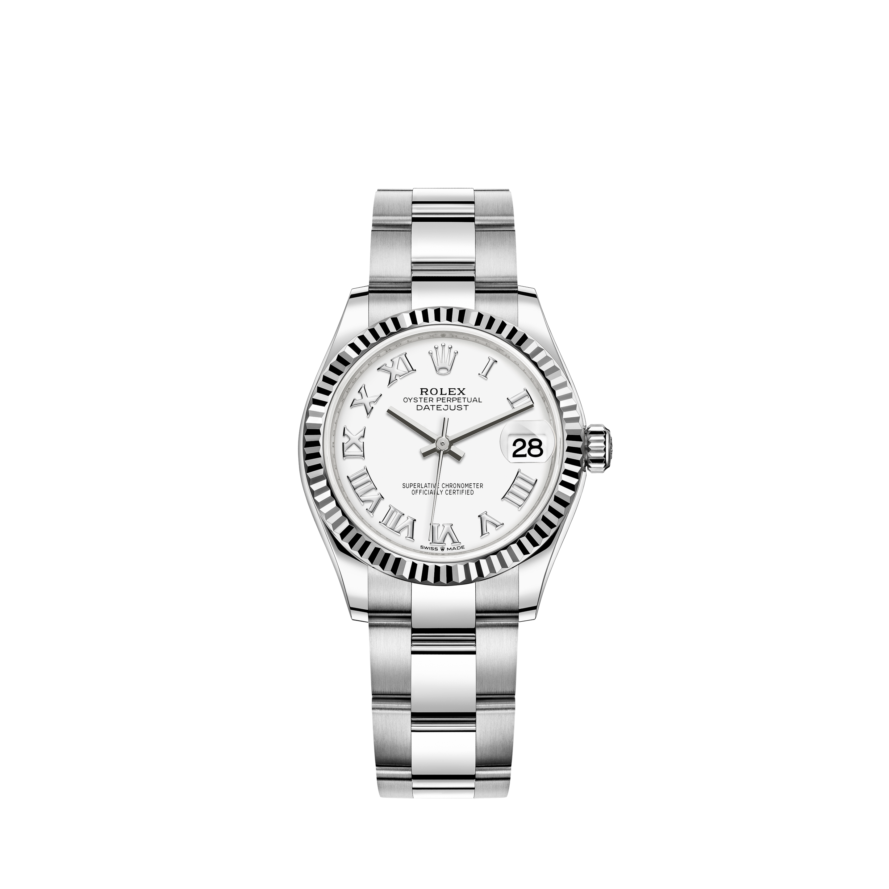 Rolex Datejust 31 Watch: White Rolesor 