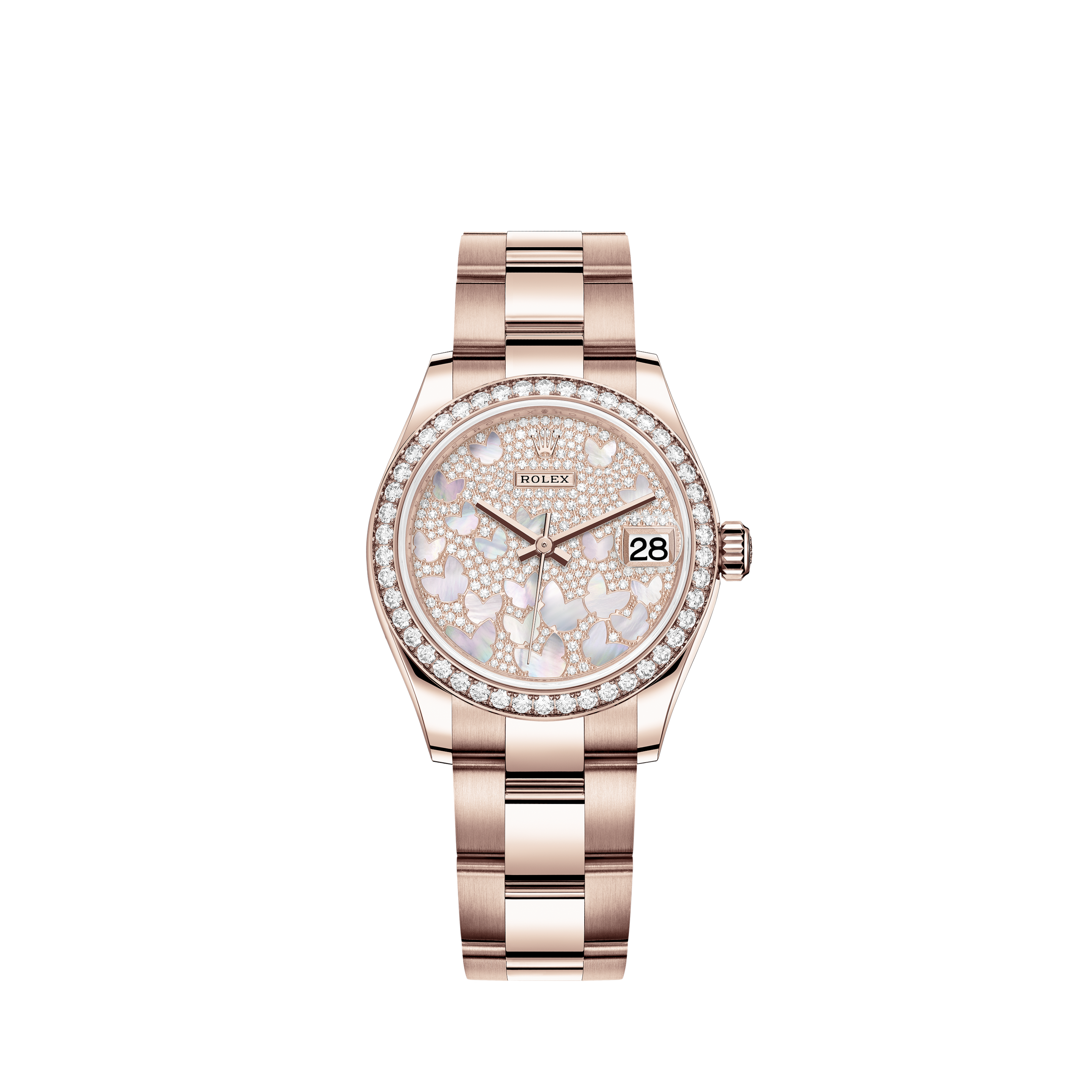 rolex oyster perpetual datejust 31 rose gold