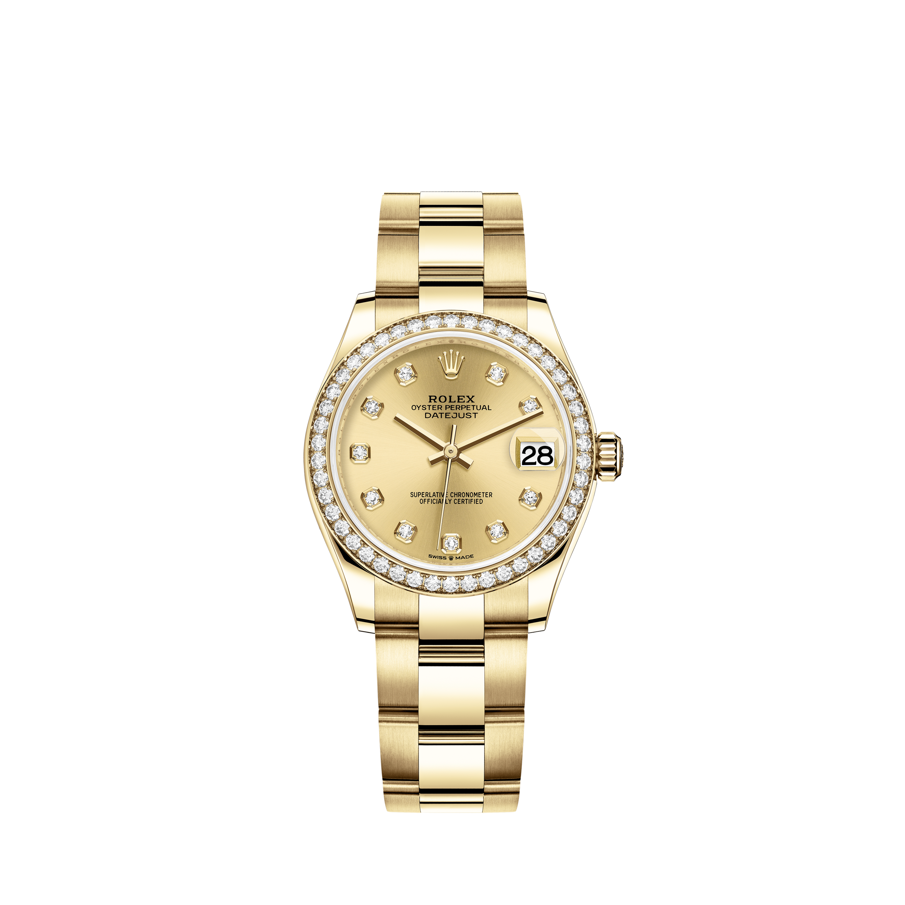 how much gold is in a rolex datejust