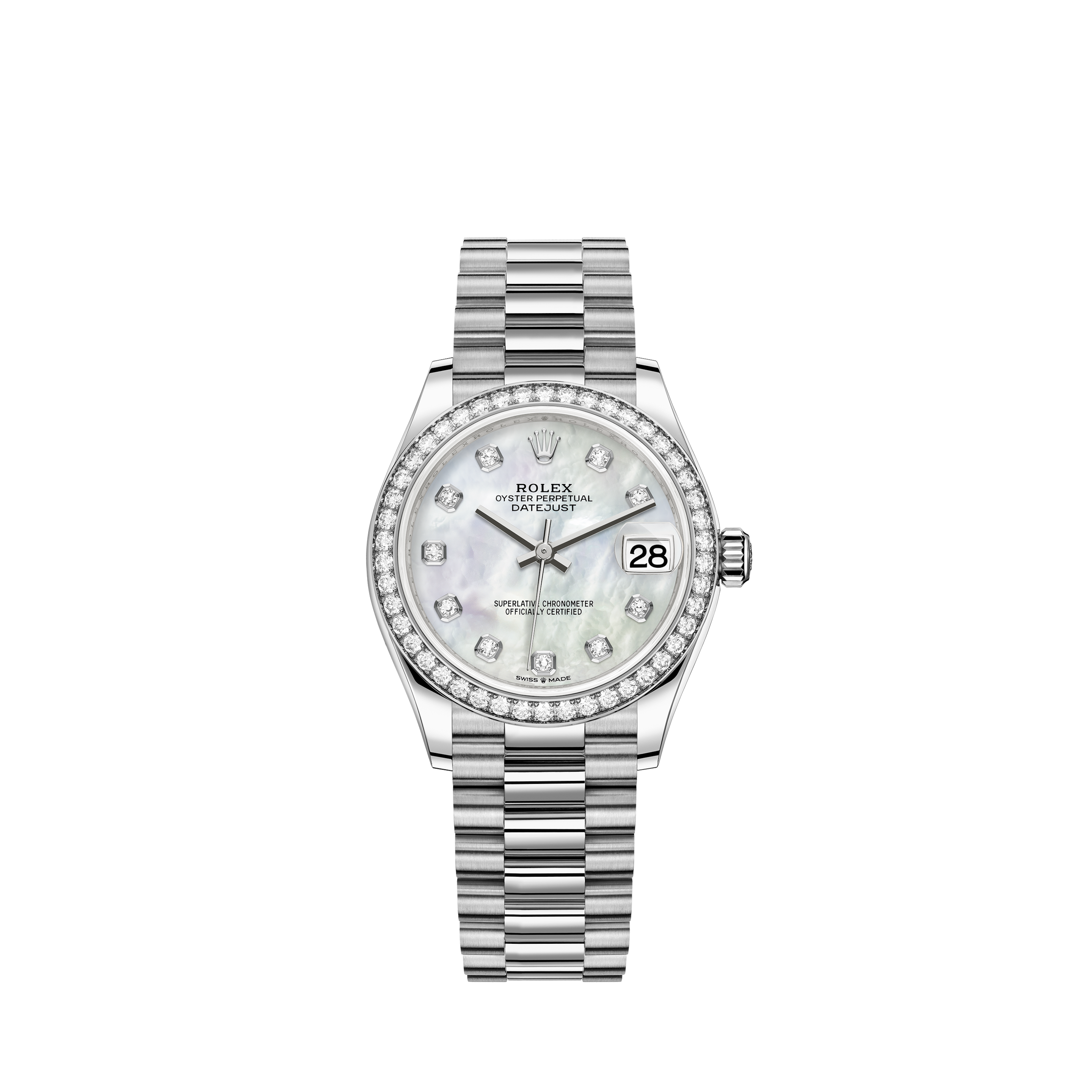 Rolex Datejust 31 Watch: 18 ct white 