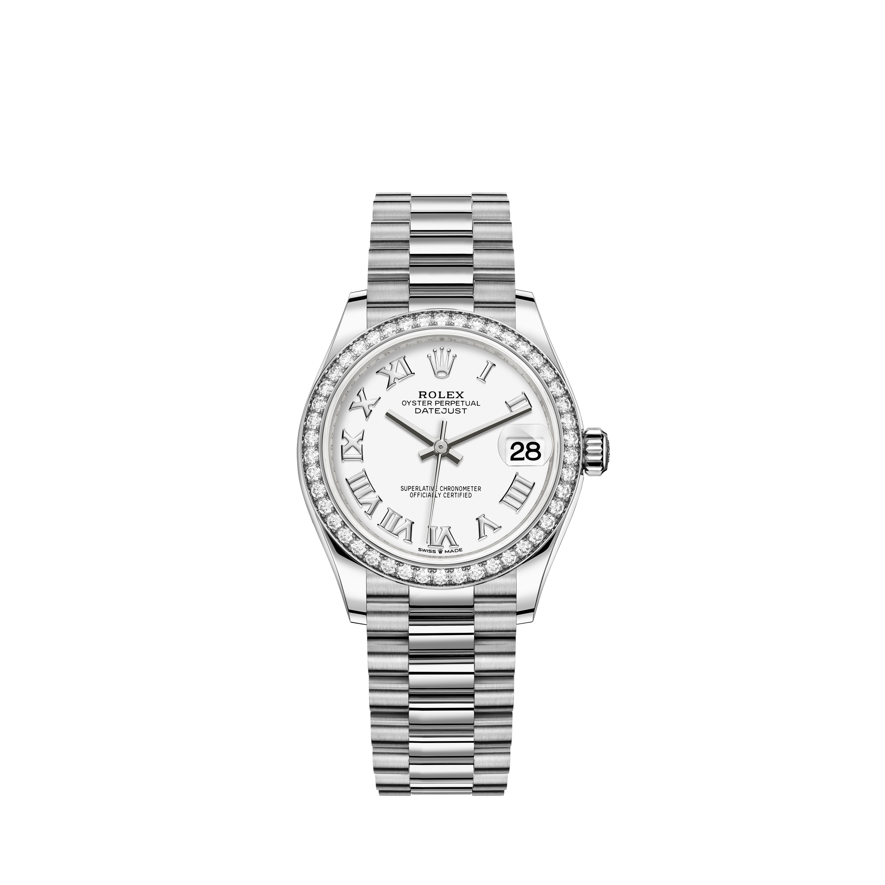 Rolex Datejust 31 Watch: 18 ct white 