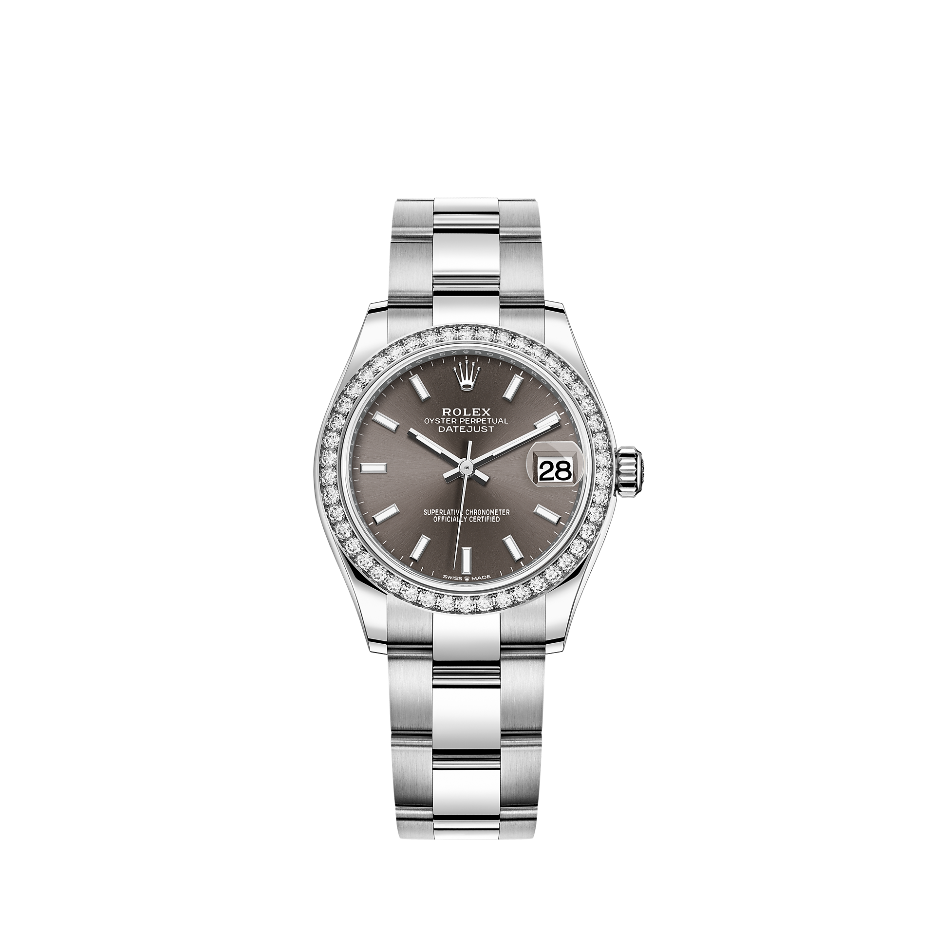 rolex datejust 36 oystersteel and white gold