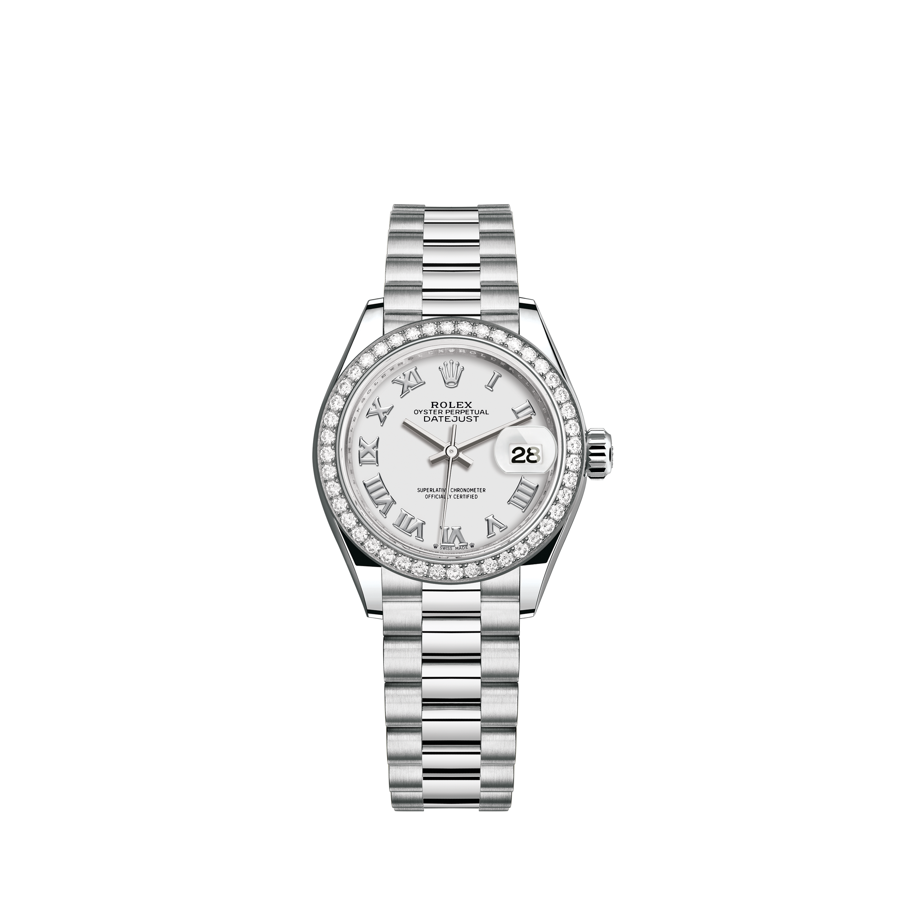 Rolex Lady Date Sigma Dial Automatik Stahl Damenuhr Oyster Perpetual Ref. 6916Rolex Pearl White Roman 26mm Datejust Two Tone 18K Gold + SS + Side Diamonds Oyster Band + Bezel
