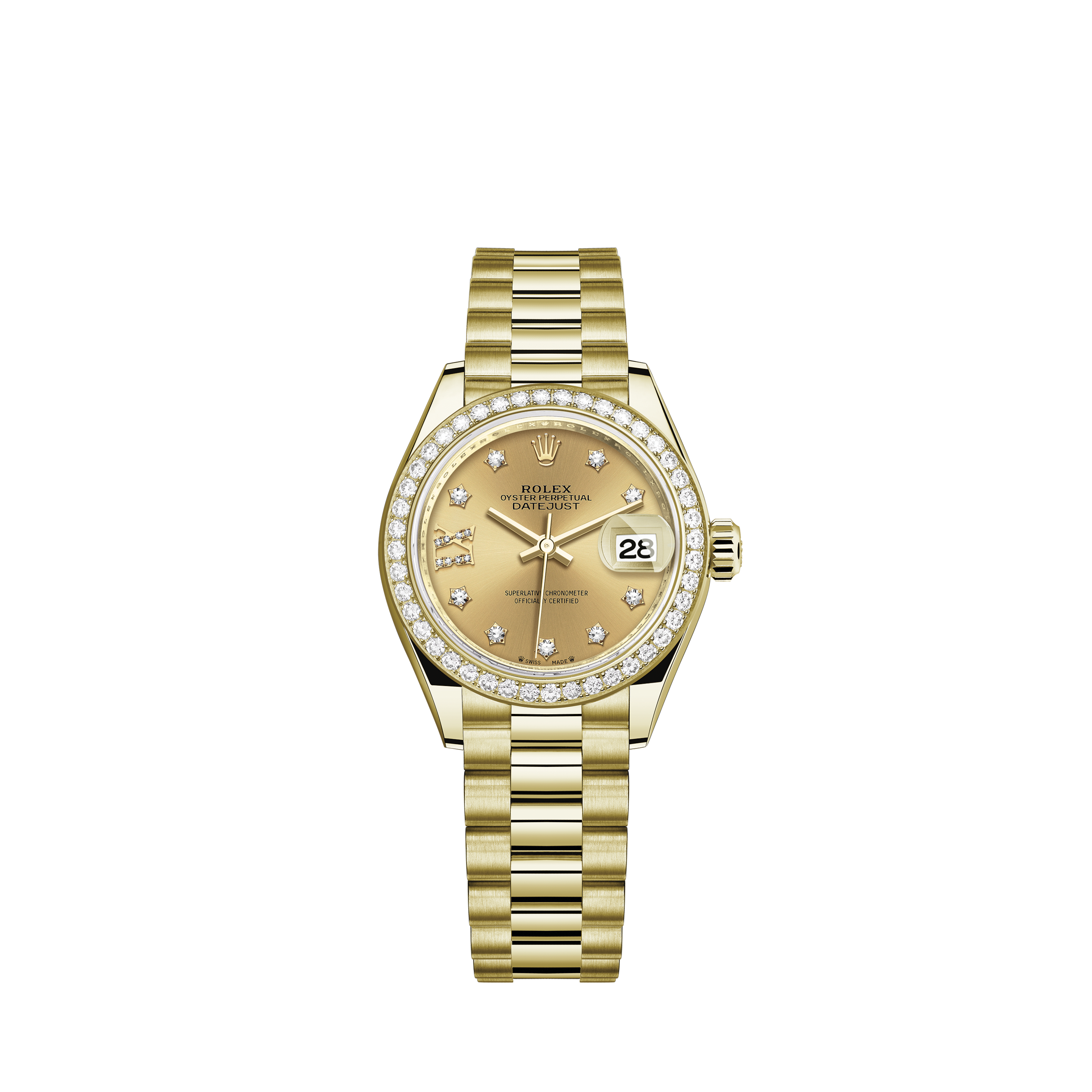 Rolex Lady-Datejust Watch: 18 ct yellow 