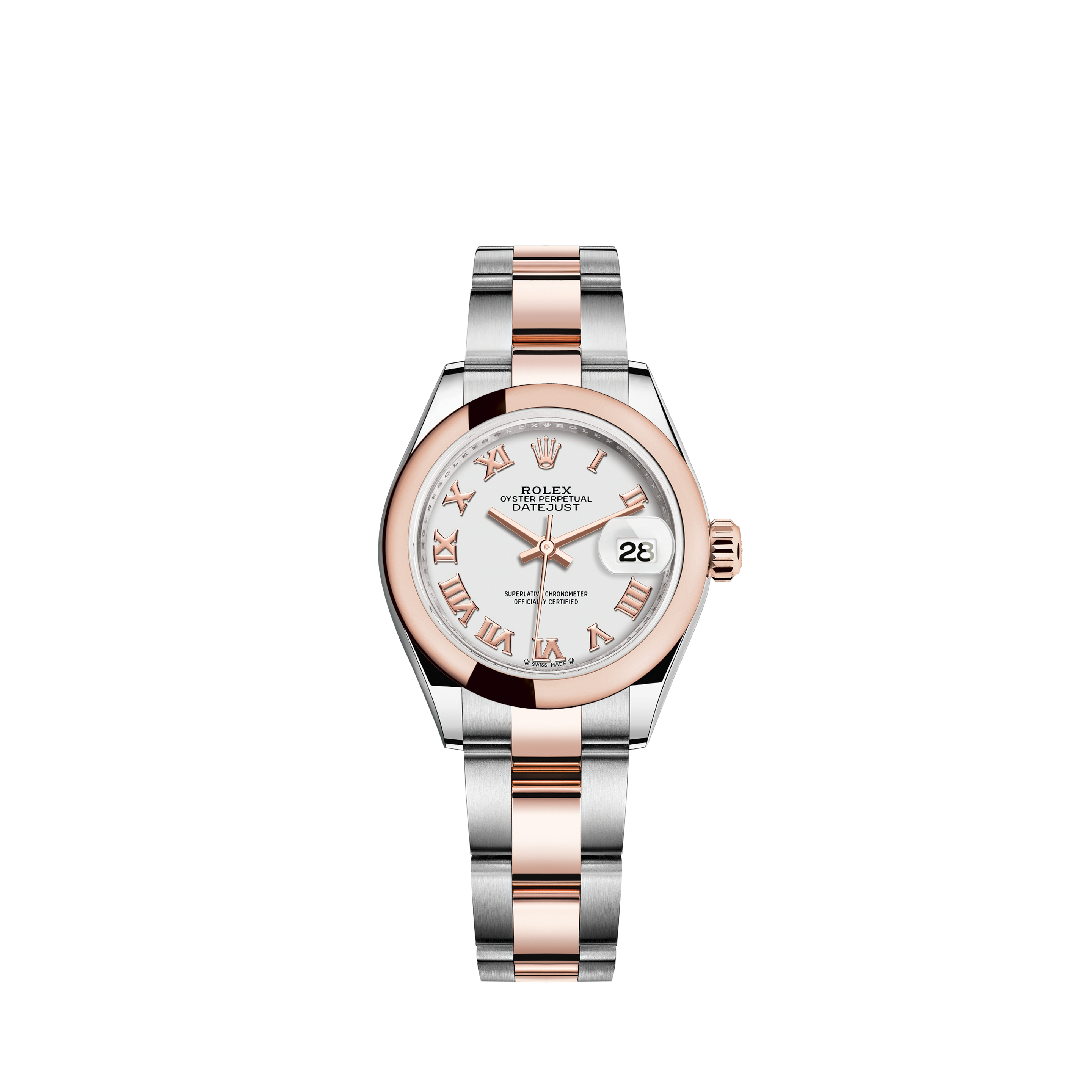 Rolex Lady-Datejust 28 28 mm Stainless Steel and Everose Gold 279381RBR-0009 Ladies Watch