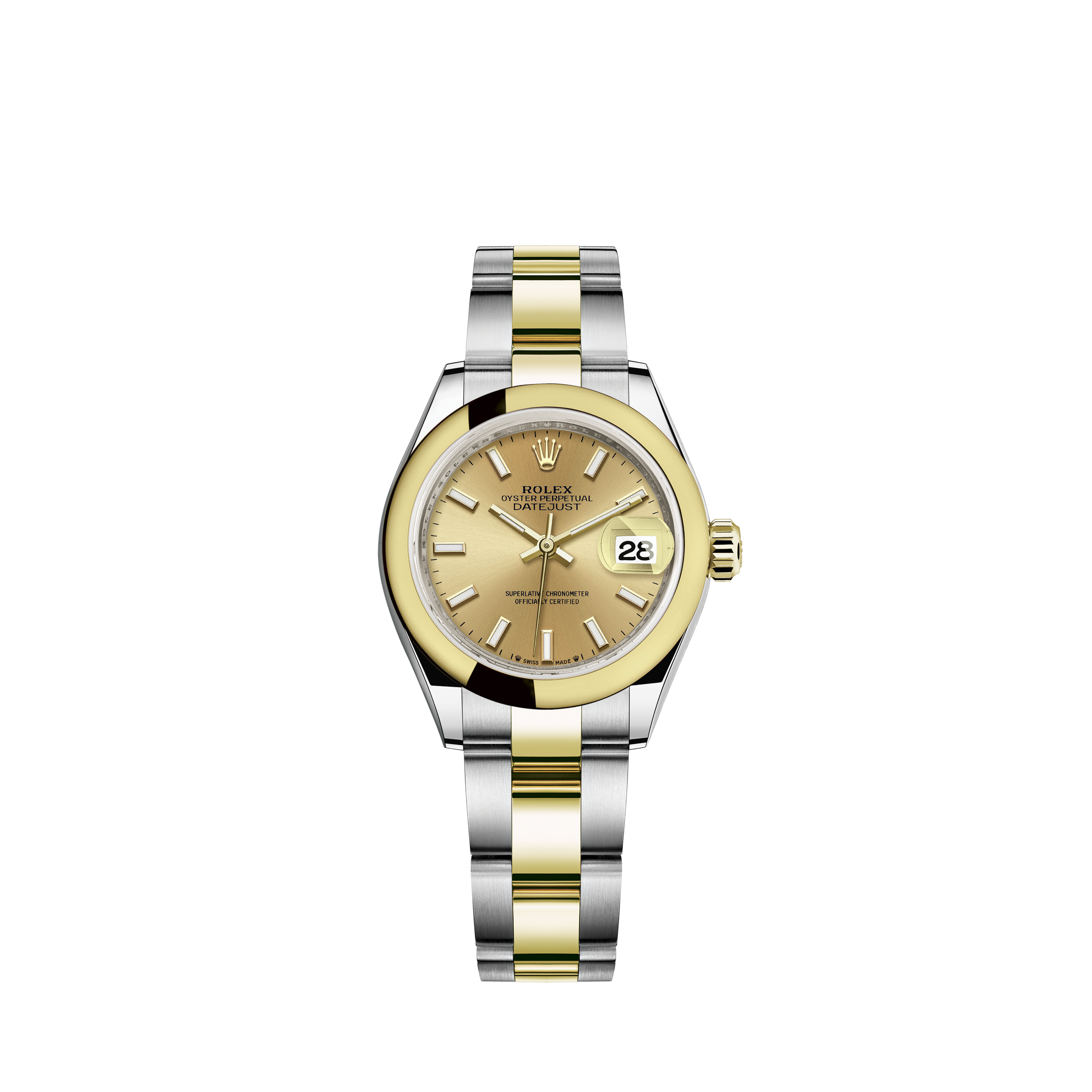 rolex oyster 28 mm oystersteel and yellow gold