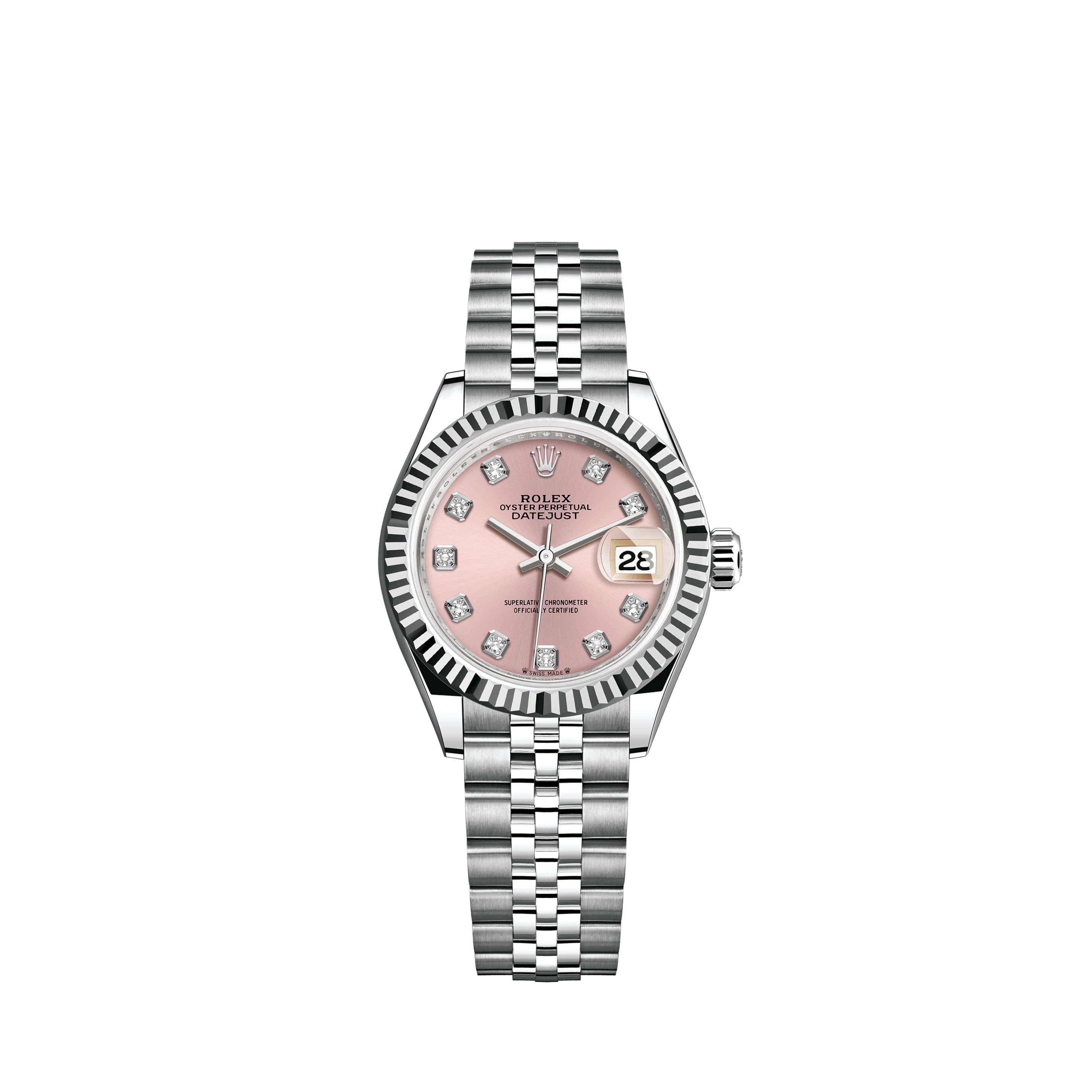 Rolex Lady-Datejust Watch: White 